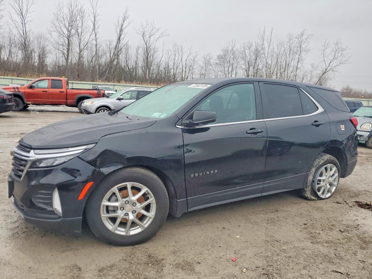 2022 Chevrolet Equinox Lt Черный vin: 3GNAXUEV8NL226171