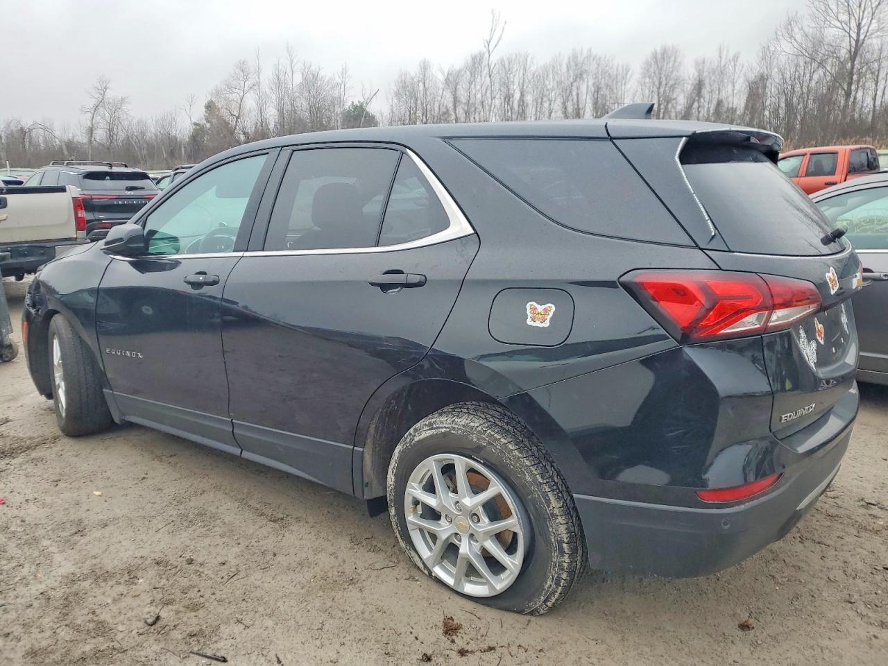 2022 Chevrolet Equinox Lt Черный vin: 3GNAXUEV8NL226171