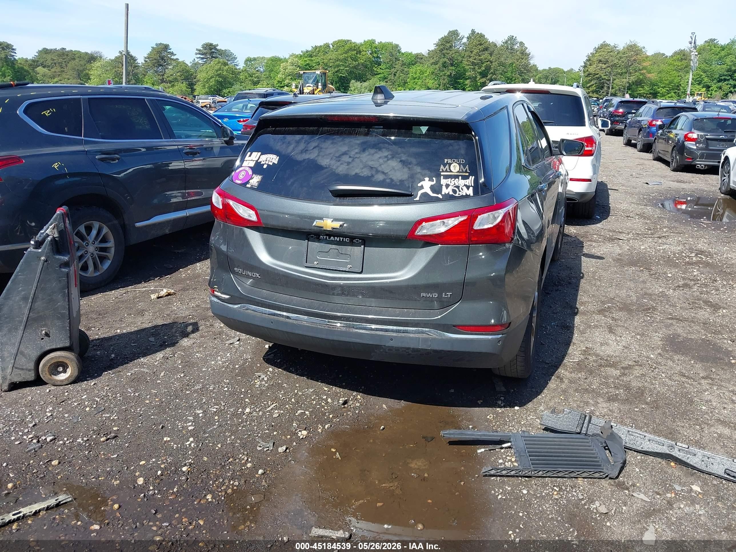 2019 Chevrolet Equinox Lt Gray vin: 3GNAXUEV9KS599320