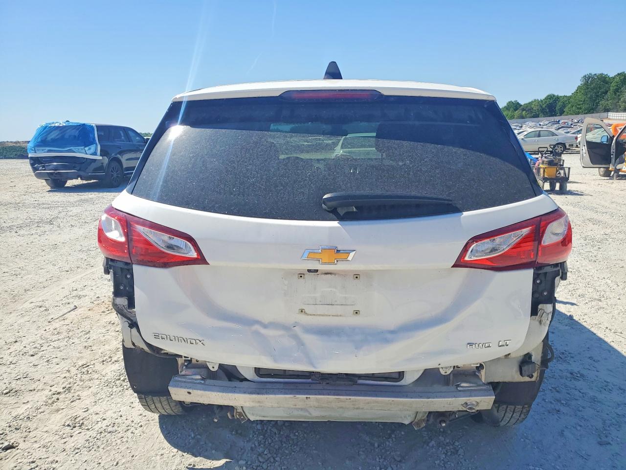 2020 Chevrolet Equinox Lt White vin: 3GNAXUEVXLS683826