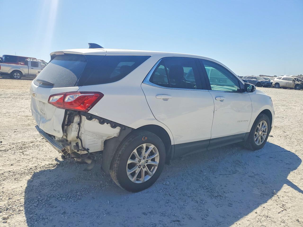 2020 Chevrolet Equinox Lt White vin: 3GNAXUEVXLS683826