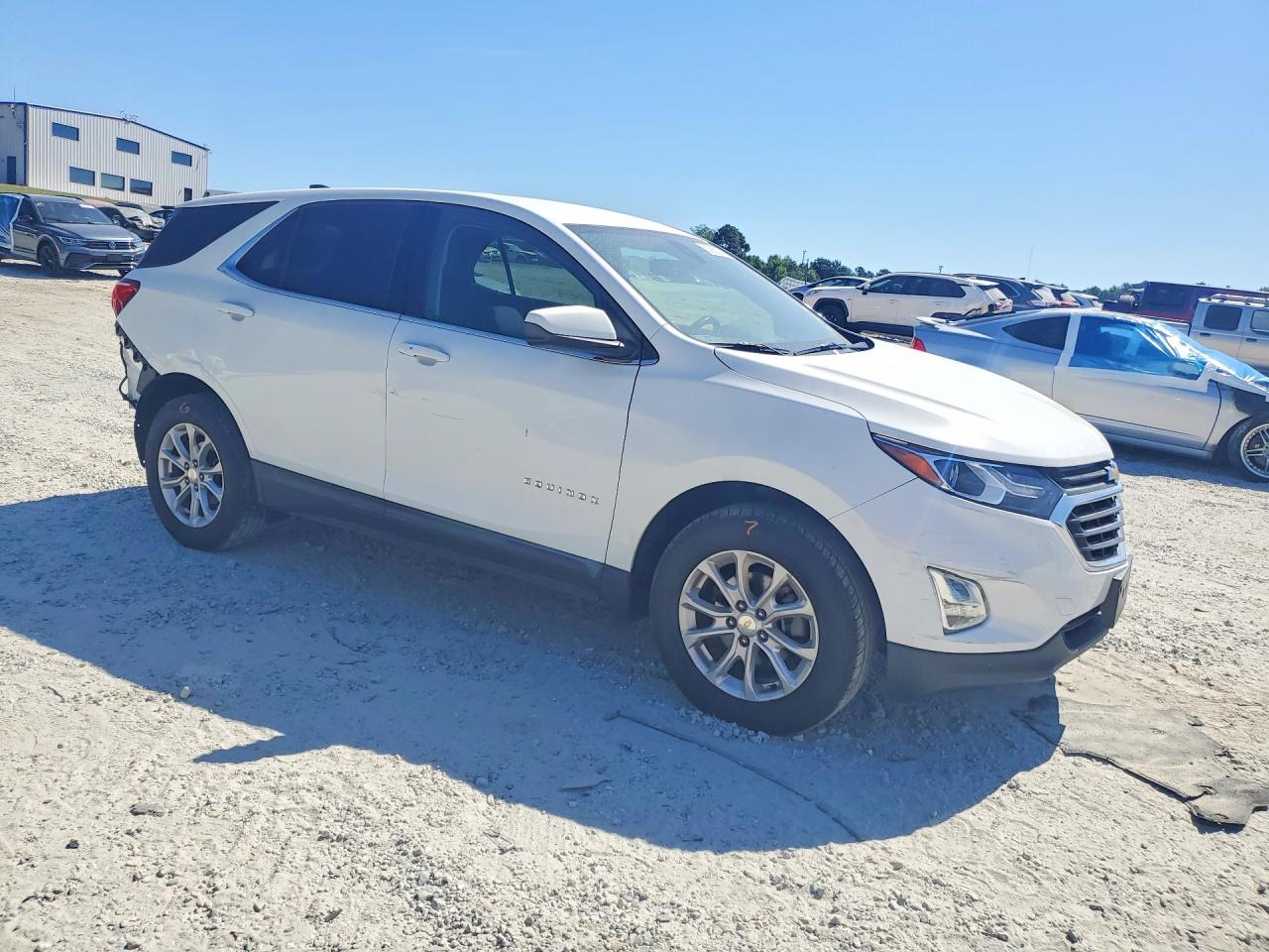 2020 Chevrolet Equinox Lt White vin: 3GNAXUEVXLS683826