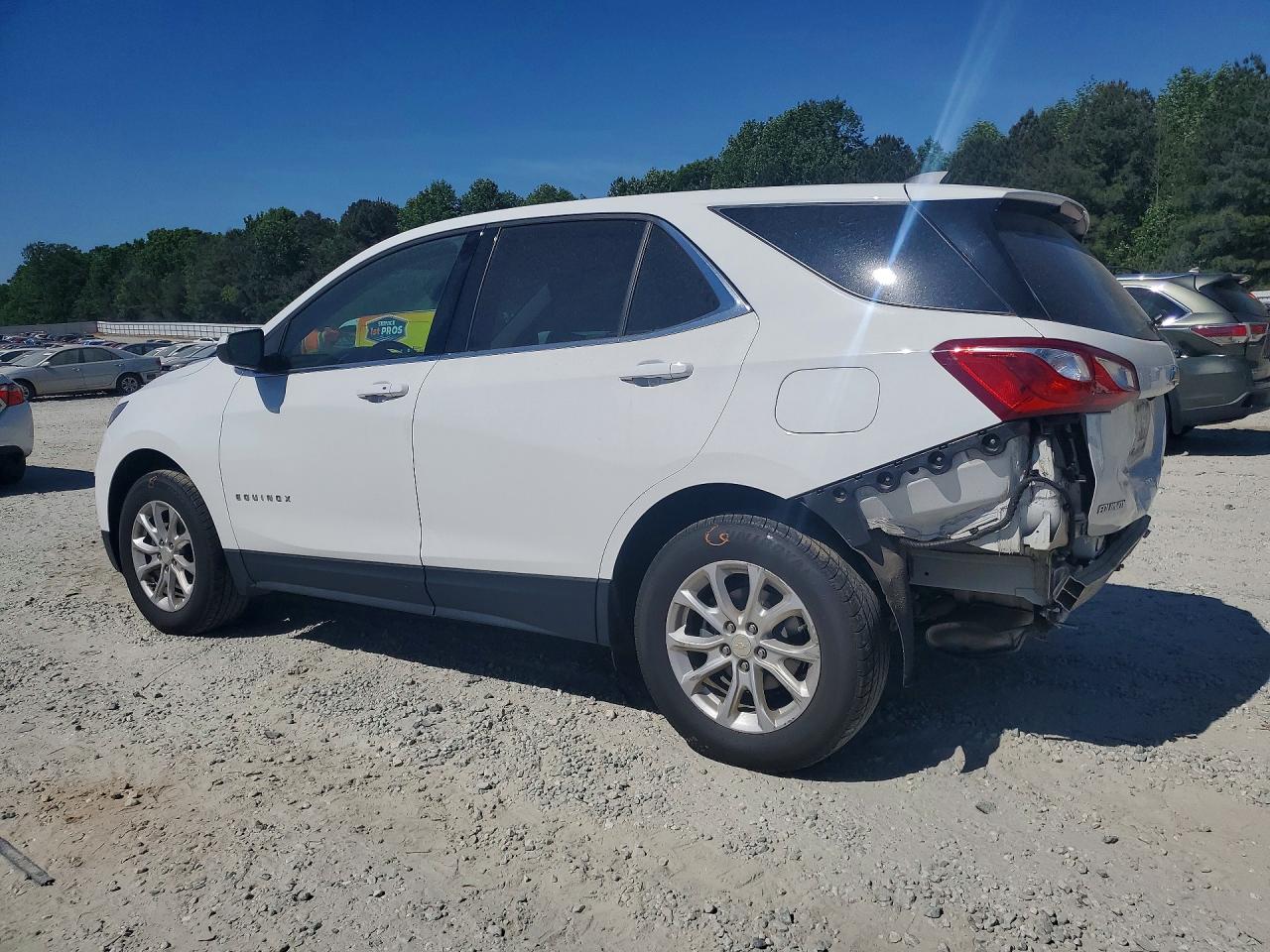 2020 Chevrolet Equinox Lt White vin: 3GNAXUEVXLS683826