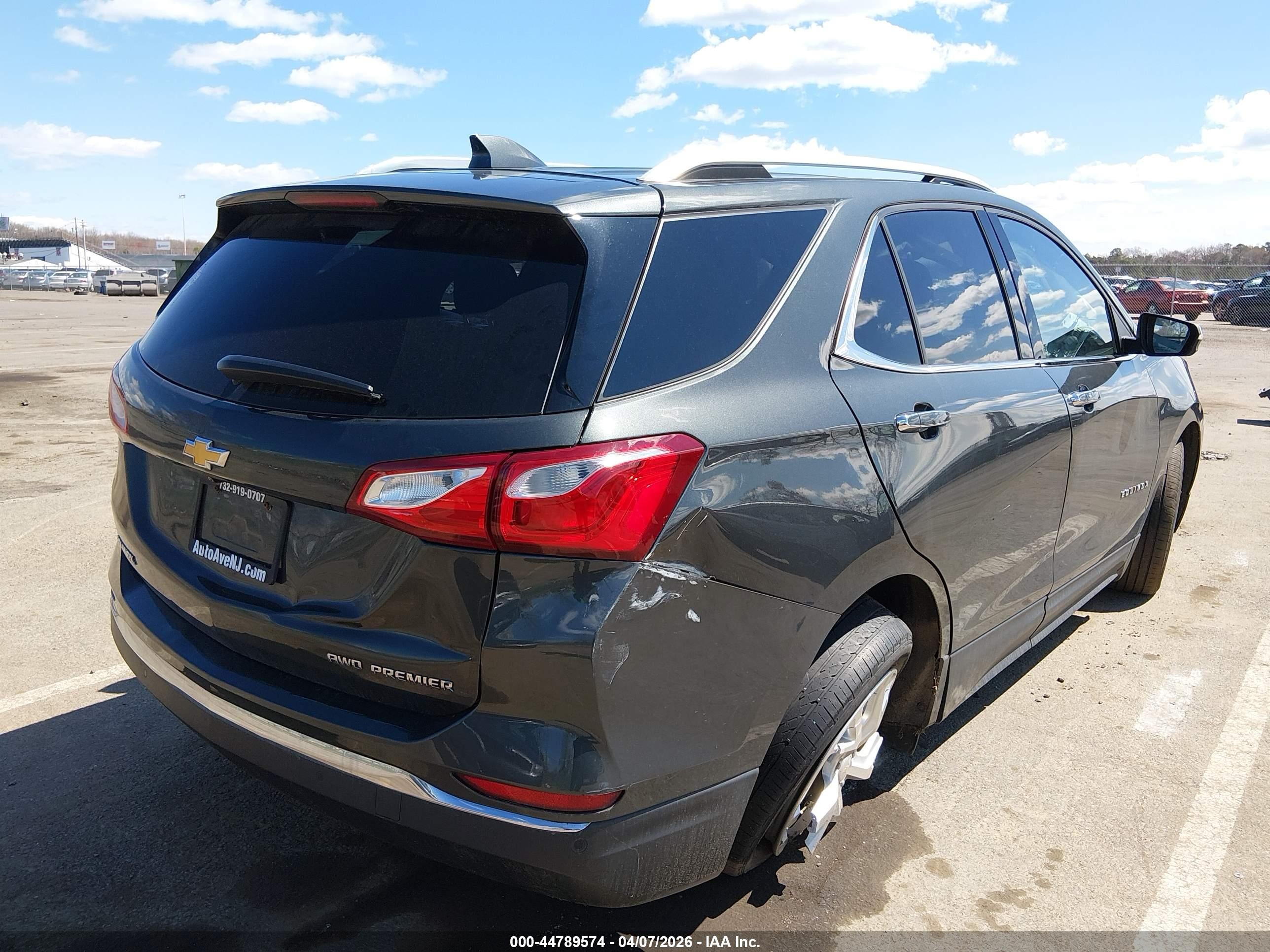 2020 Chevrolet Equinox Awd Premier 1.5l Turbo Серый vin: 3GNAXXEV7LS516258