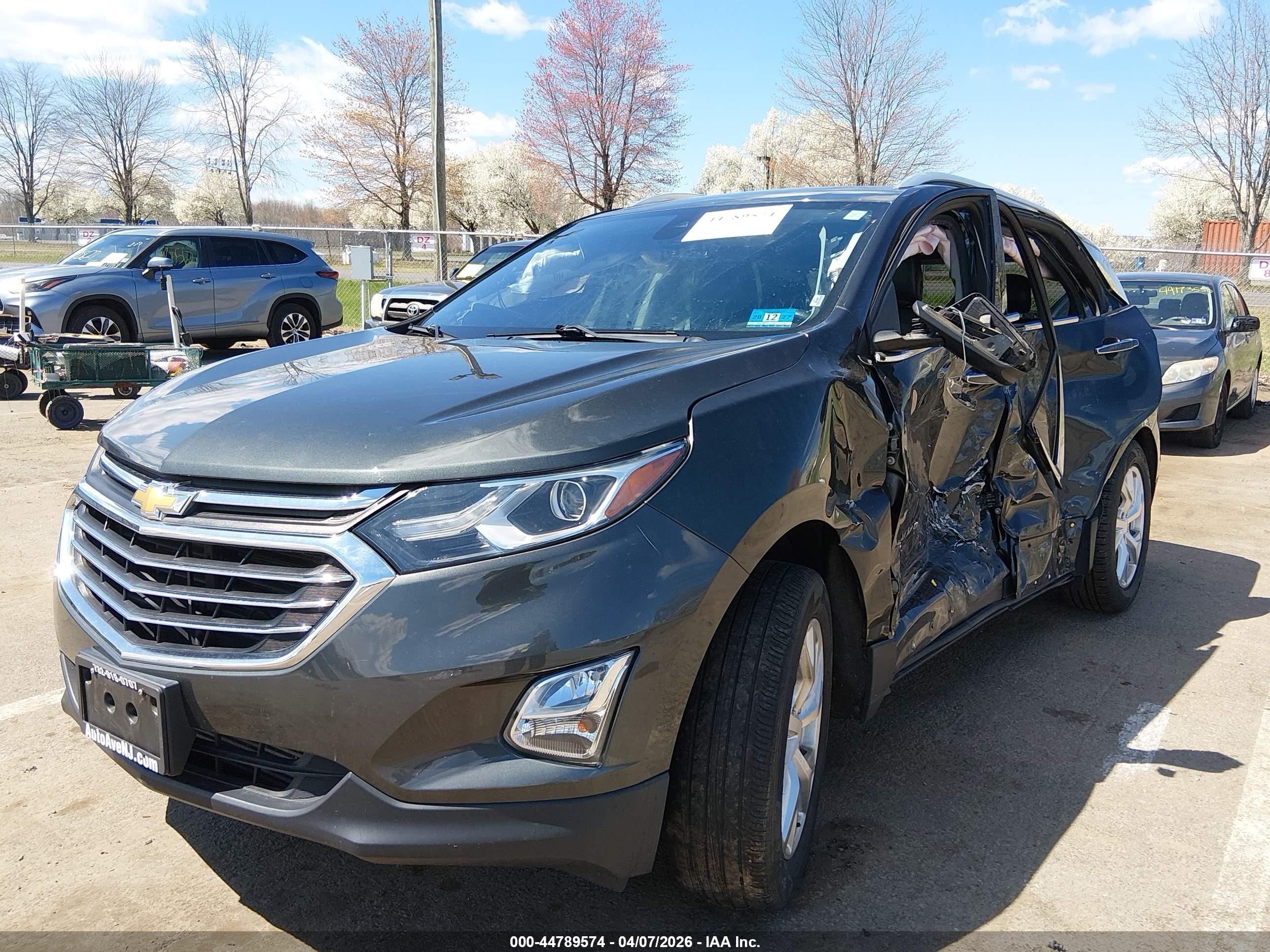 2020 Chevrolet Equinox Awd Premier 1.5l Turbo Серый vin: 3GNAXXEV7LS516258