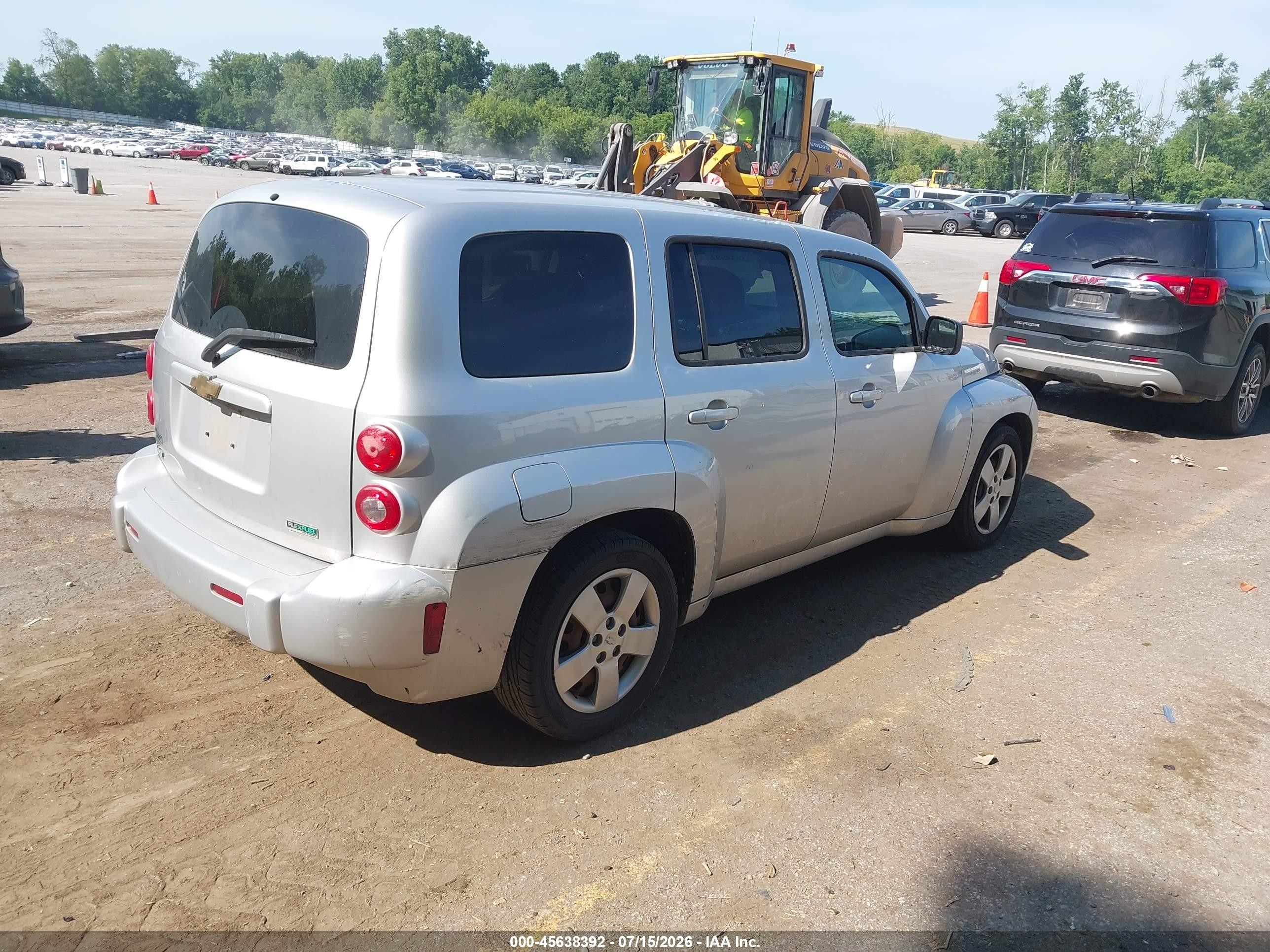 2010 Chevrolet Hhr Ls Silver vin: 3GNBAADB3AS601346