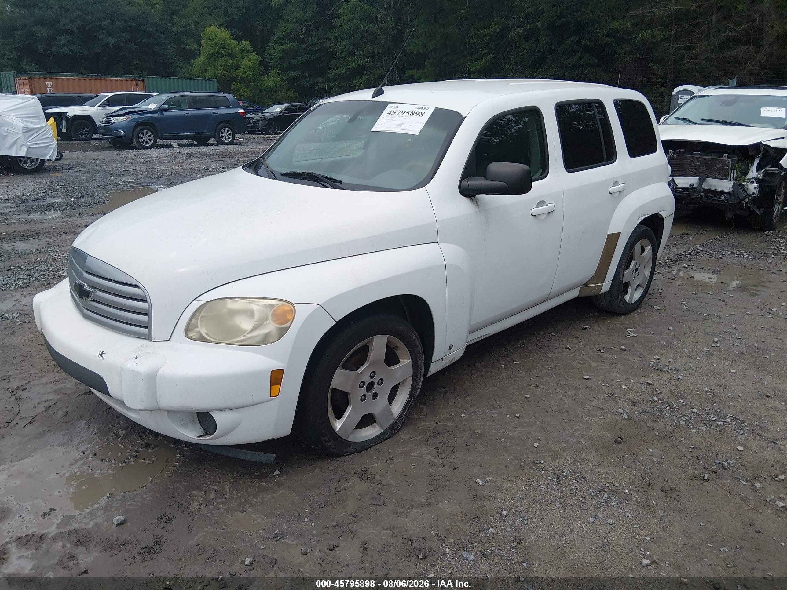 2010 Chevrolet Hhr Ls White vin: 3GNBAADB6AS515223
