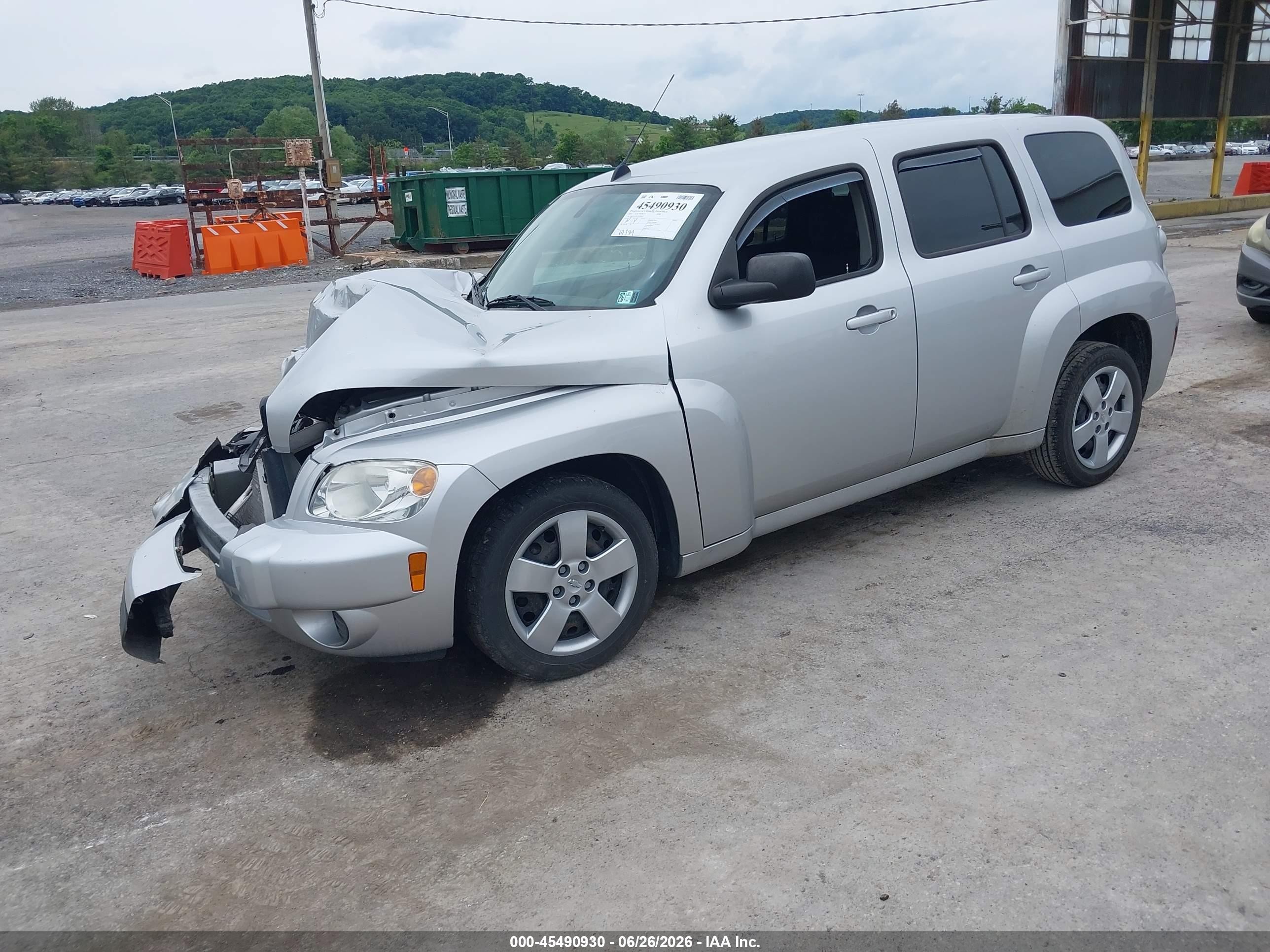2010 Chevrolet Hhr Ls Silver vin: 3GNBAADB7AS540826