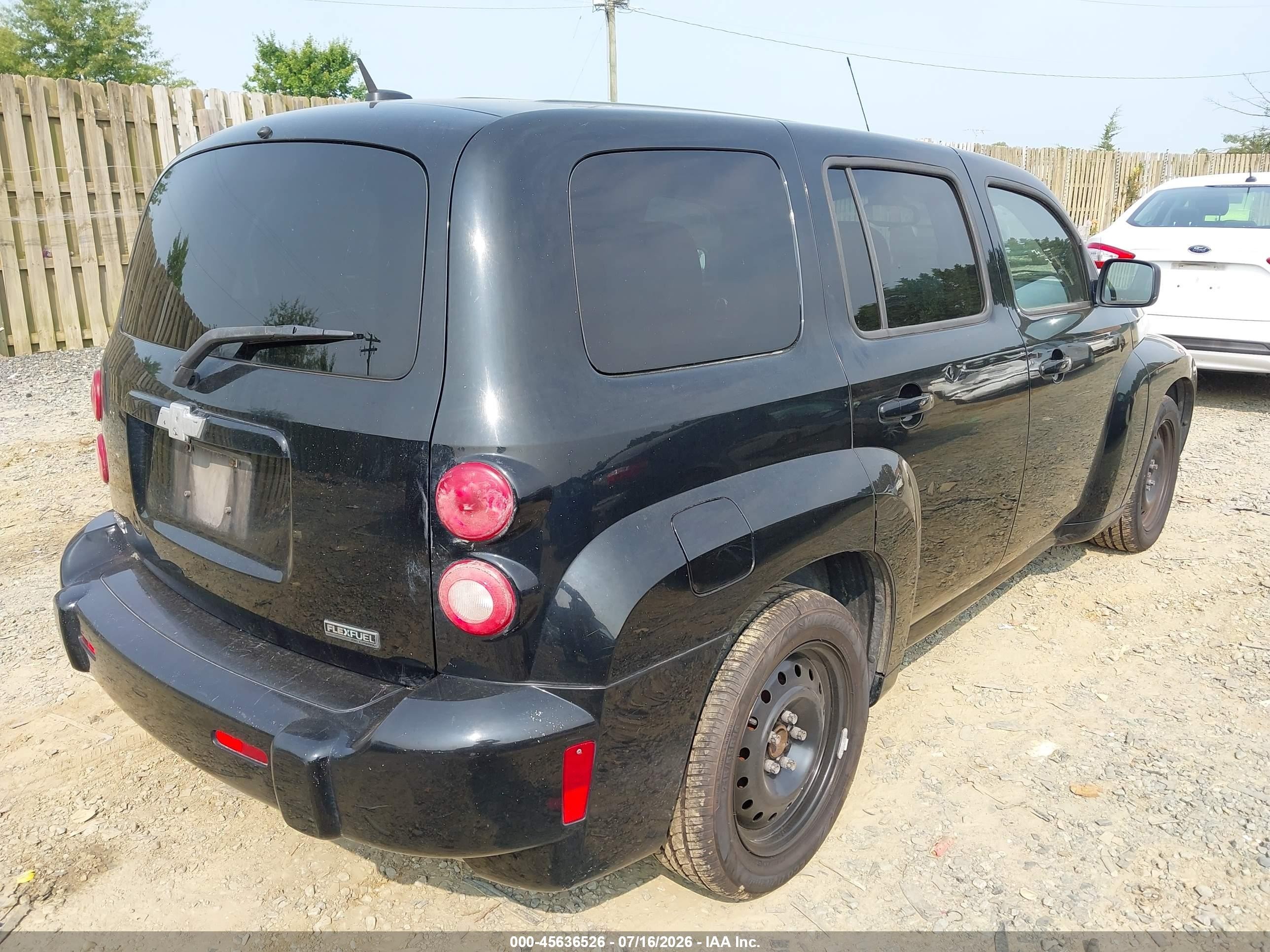 2010 Chevrolet Hhr Ls Черный vin: 3GNBAADB7AS623849
