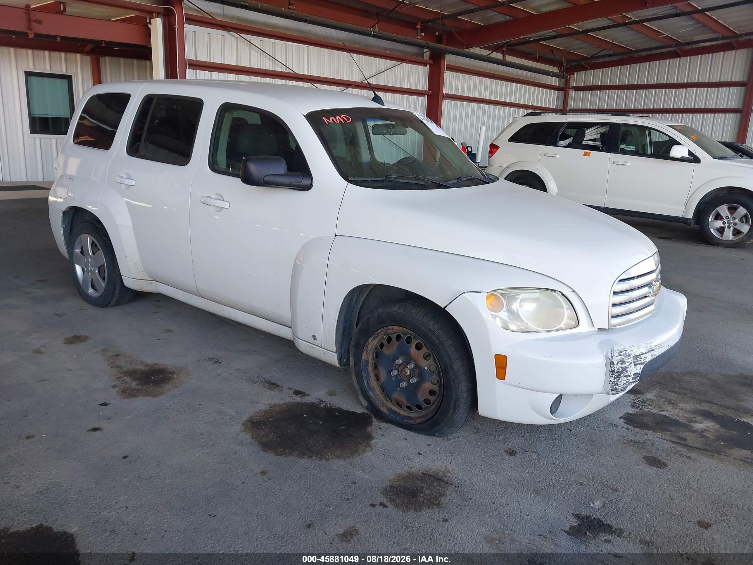 2010 Chevrolet Hhr Ls White vin: 3GNBAADB8AS524408