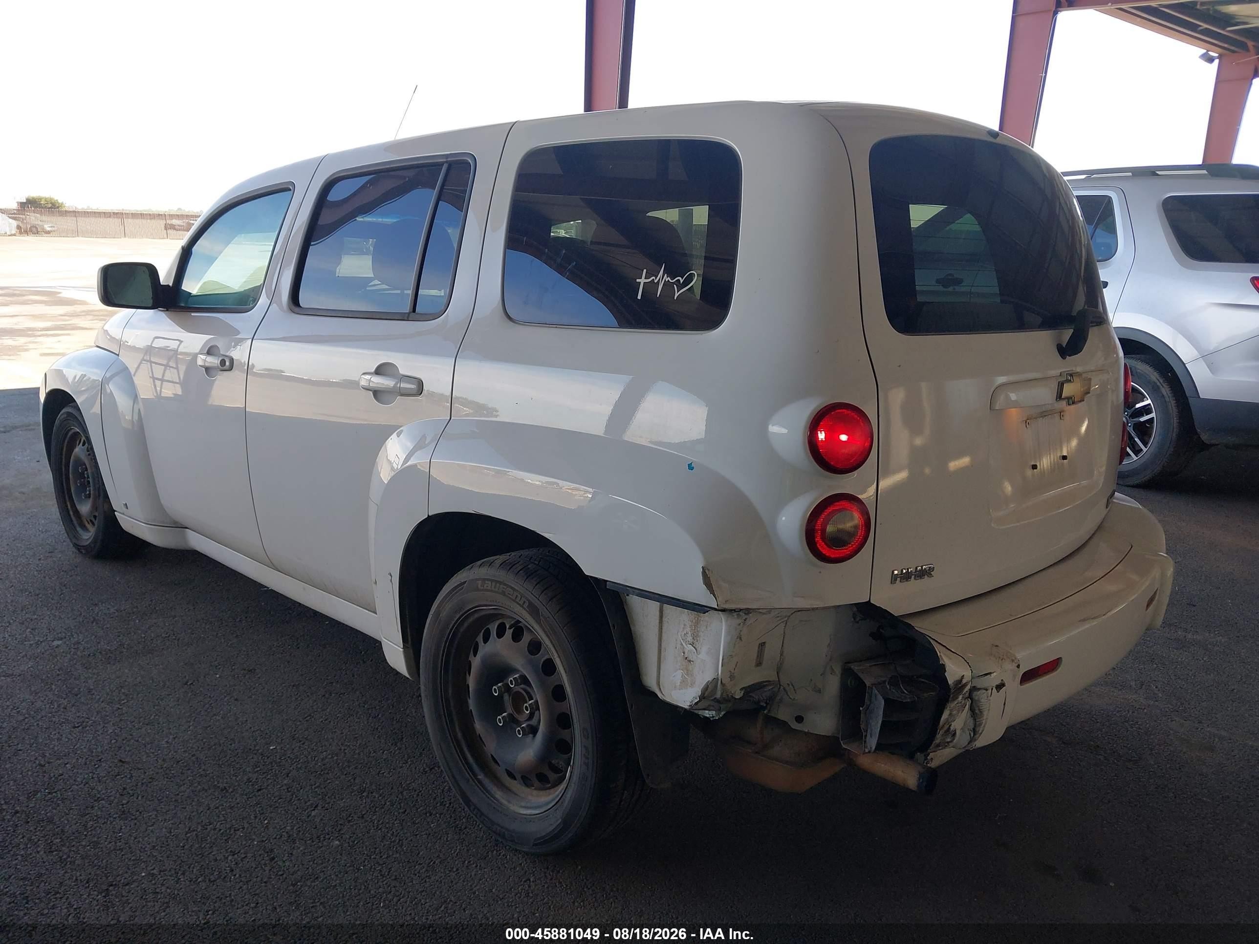 2010 Chevrolet Hhr Ls White vin: 3GNBAADB8AS524408