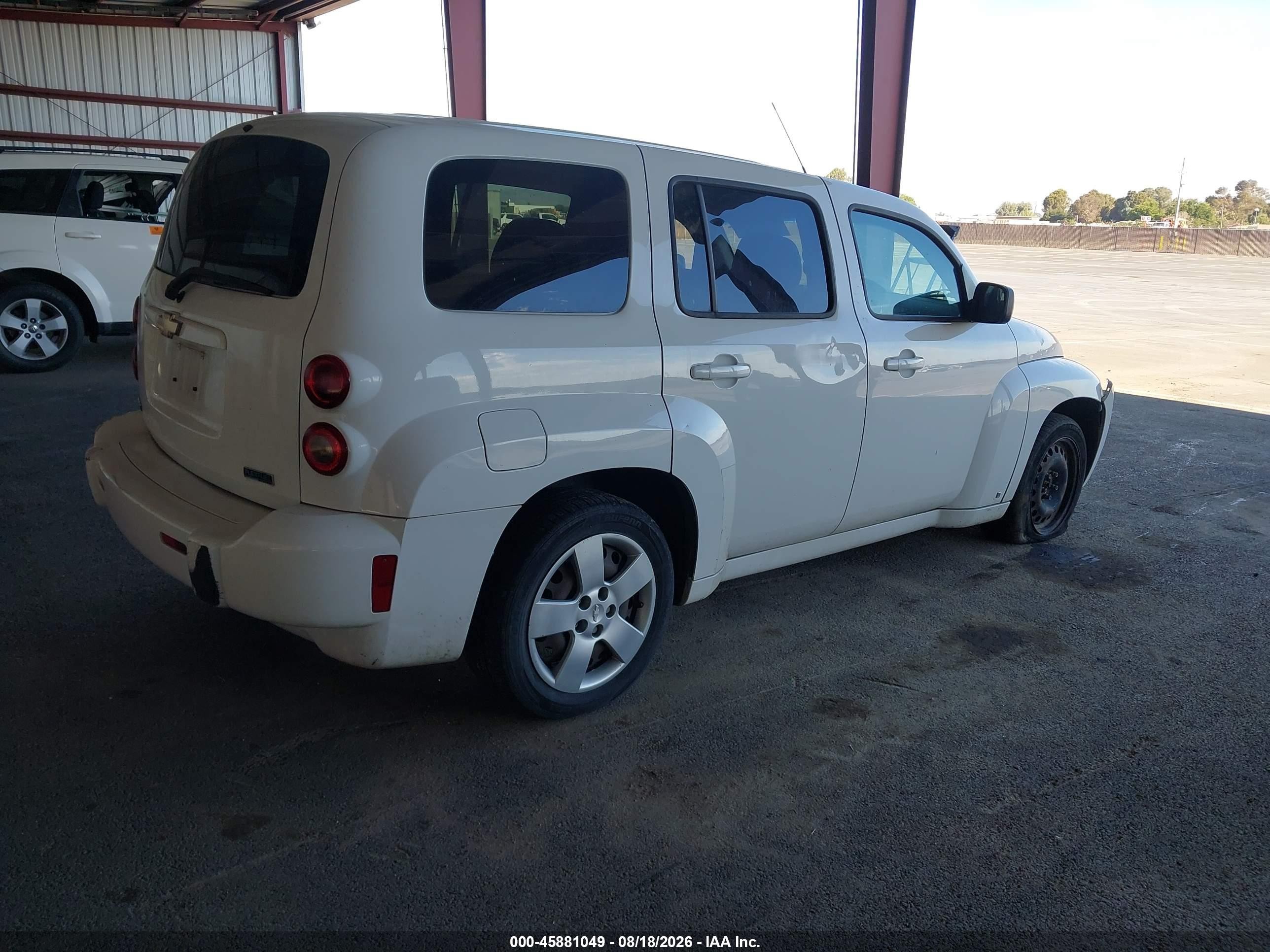 2010 Chevrolet Hhr Ls White vin: 3GNBAADB8AS524408