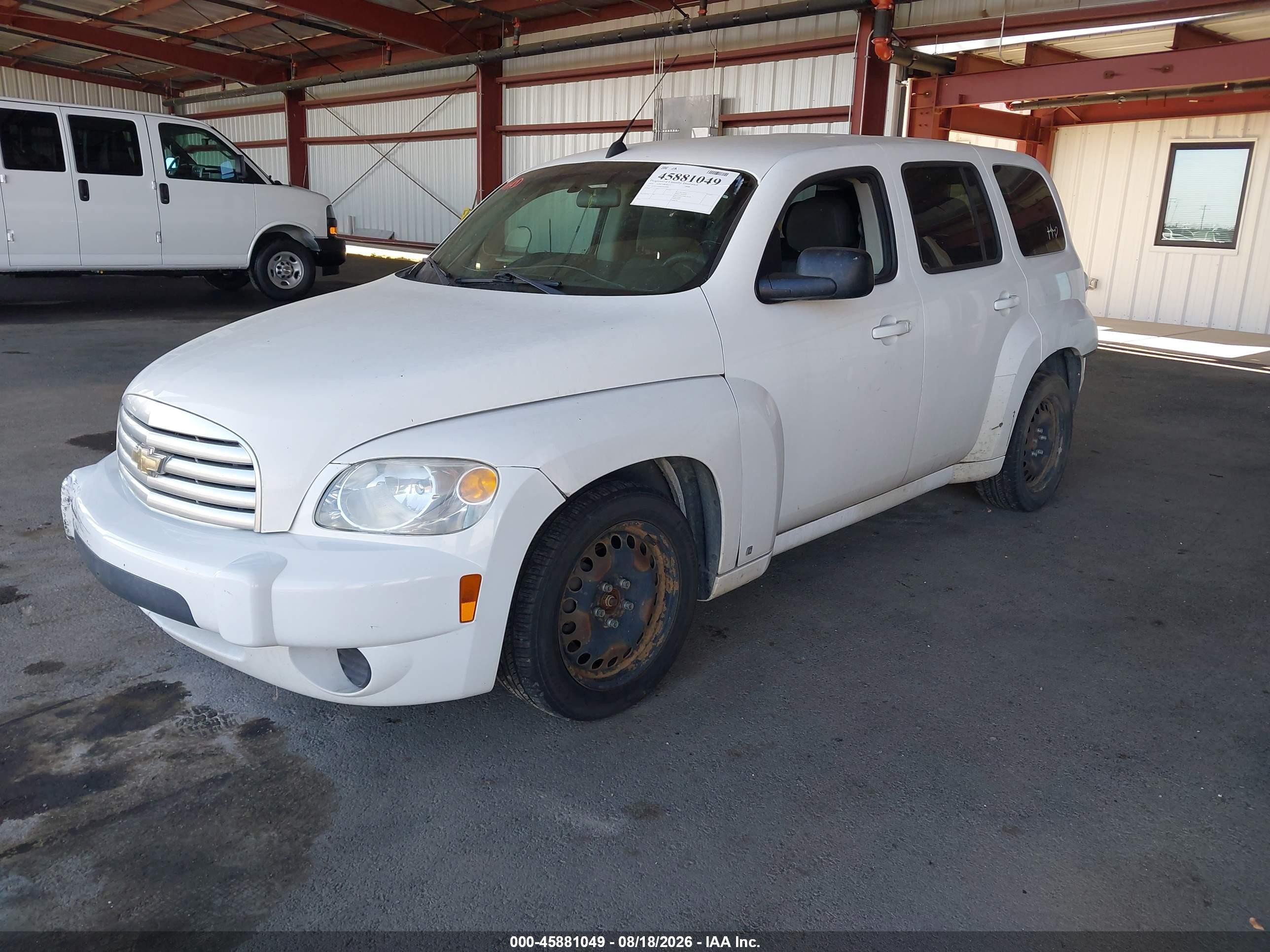 2010 Chevrolet Hhr Ls White vin: 3GNBAADB8AS524408
