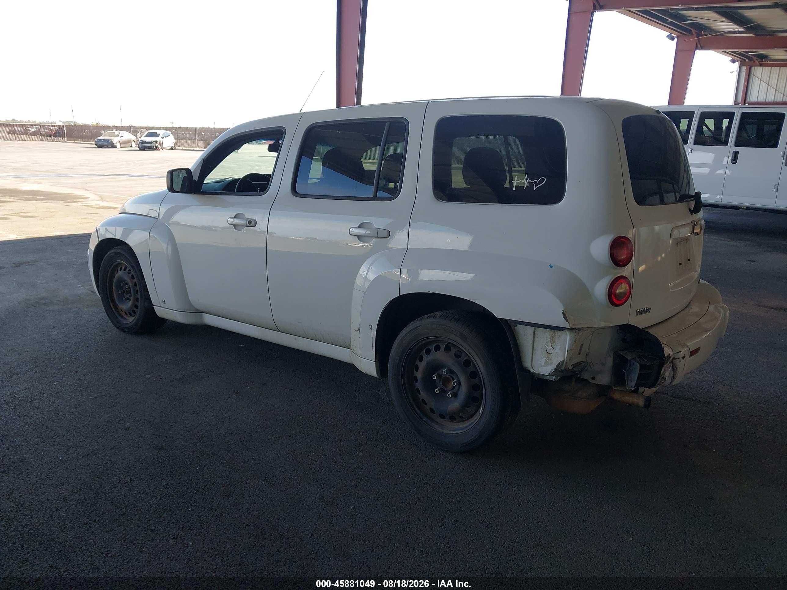 2010 Chevrolet Hhr Ls White vin: 3GNBAADB8AS524408