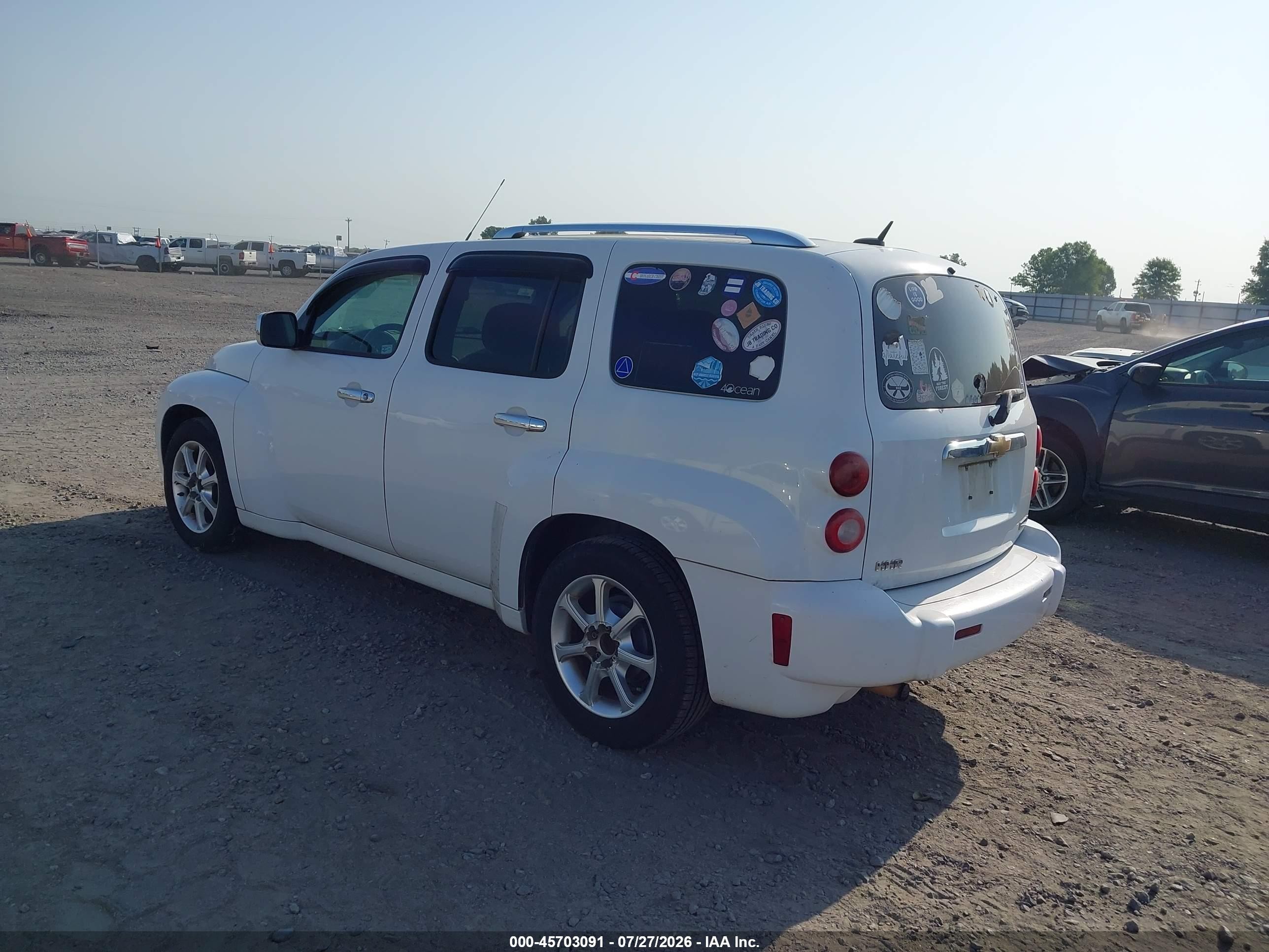 2010 Chevrolet Hhr Lt White vin: 3GNBABDB0AS624458