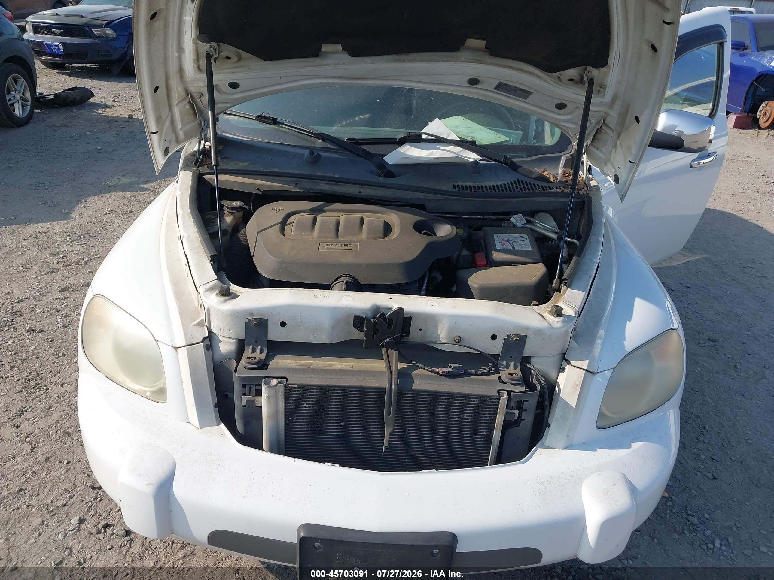 2010 Chevrolet Hhr Lt White vin: 3GNBABDB0AS624458