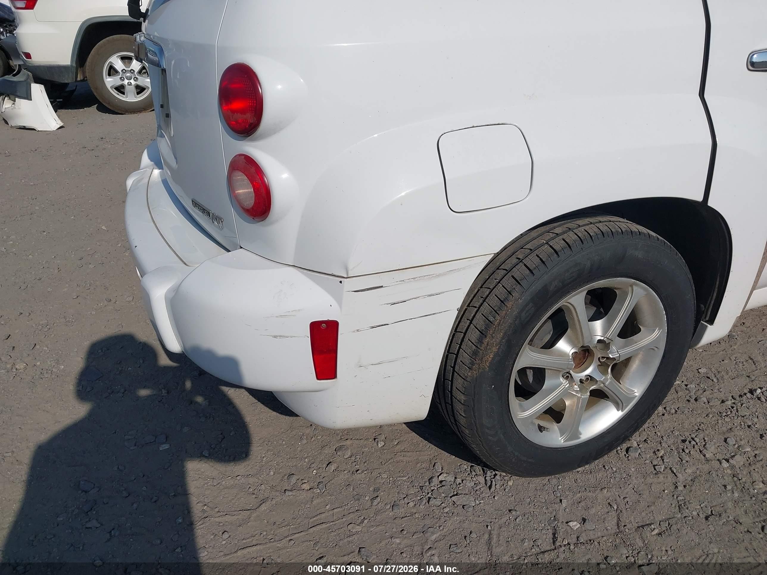 2010 Chevrolet Hhr Lt White vin: 3GNBABDB0AS624458