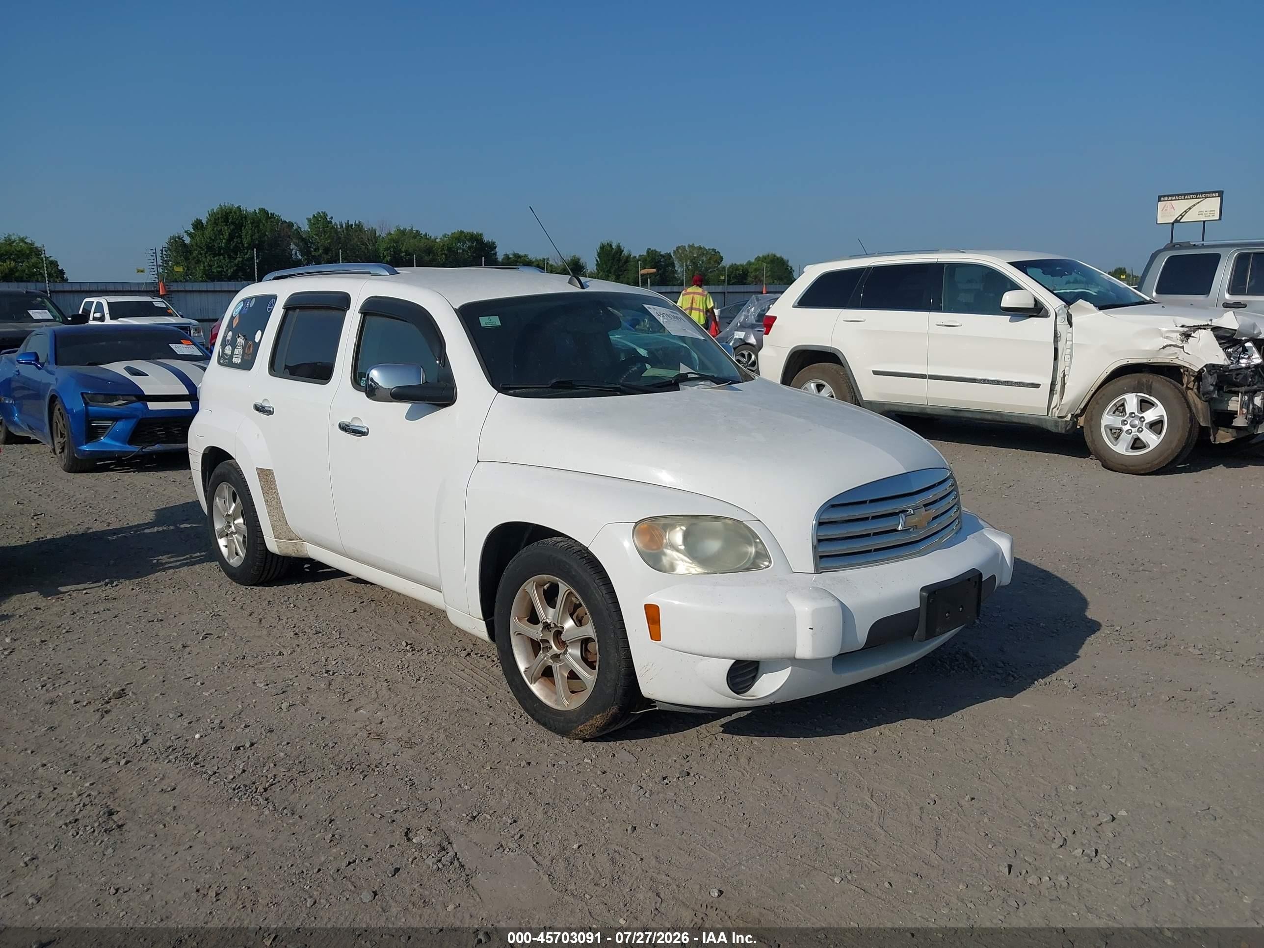 2010 Chevrolet Hhr Lt White vin: 3GNBABDB0AS624458