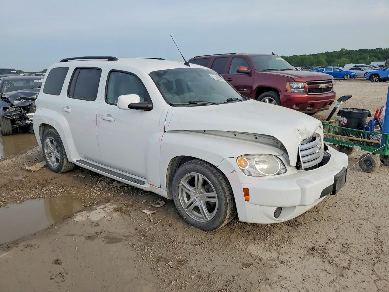 2010 Chevrolet Hhr Lt White vin: 3GNBABDB1AS555814