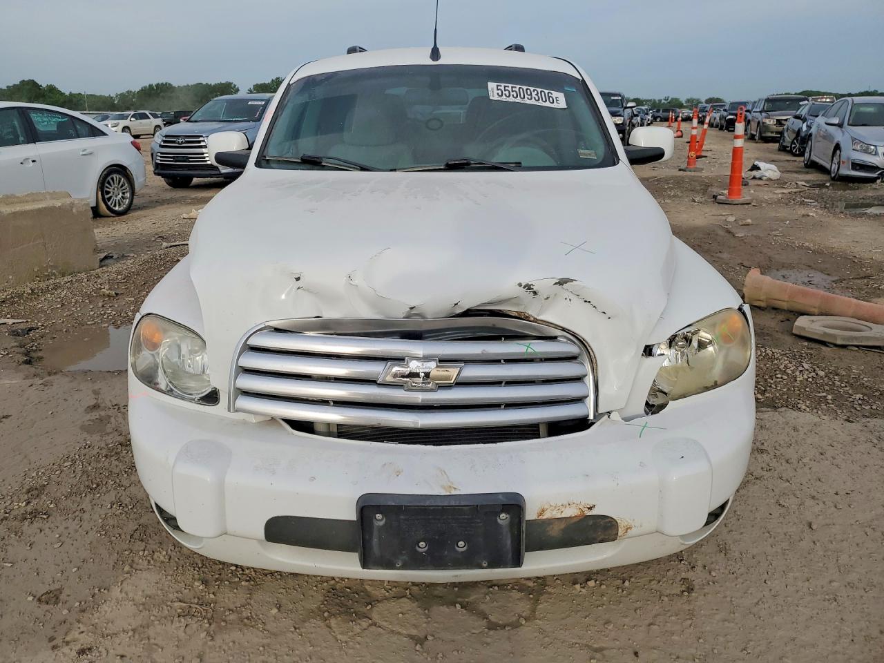 2010 Chevrolet Hhr Lt White vin: 3GNBABDB1AS555814