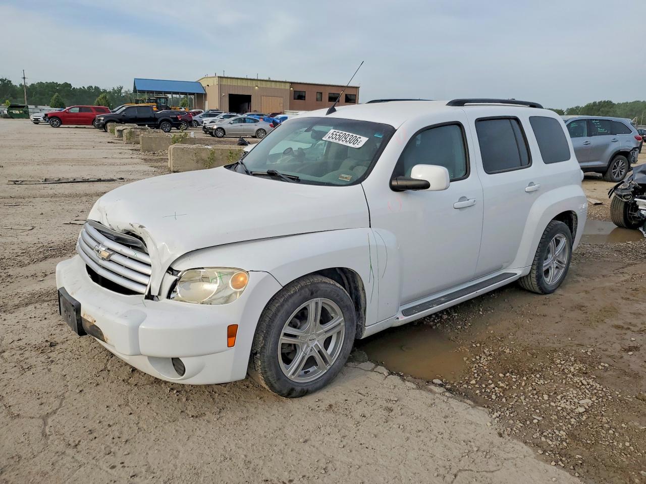 2010 Chevrolet Hhr Lt White vin: 3GNBABDB1AS555814