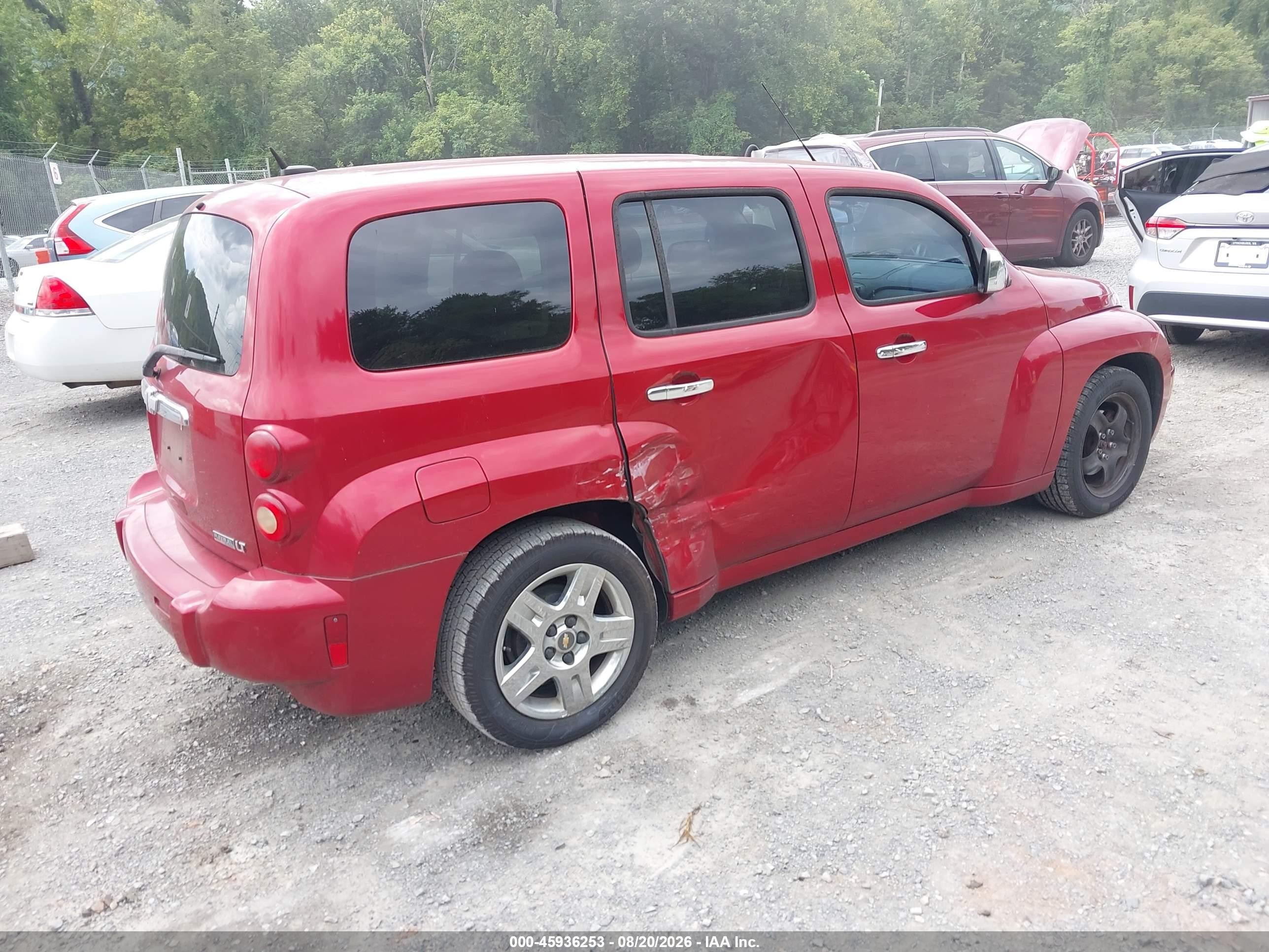 2010 Chevrolet Hhr Lt Red vin: 3GNBABDB2AS555563