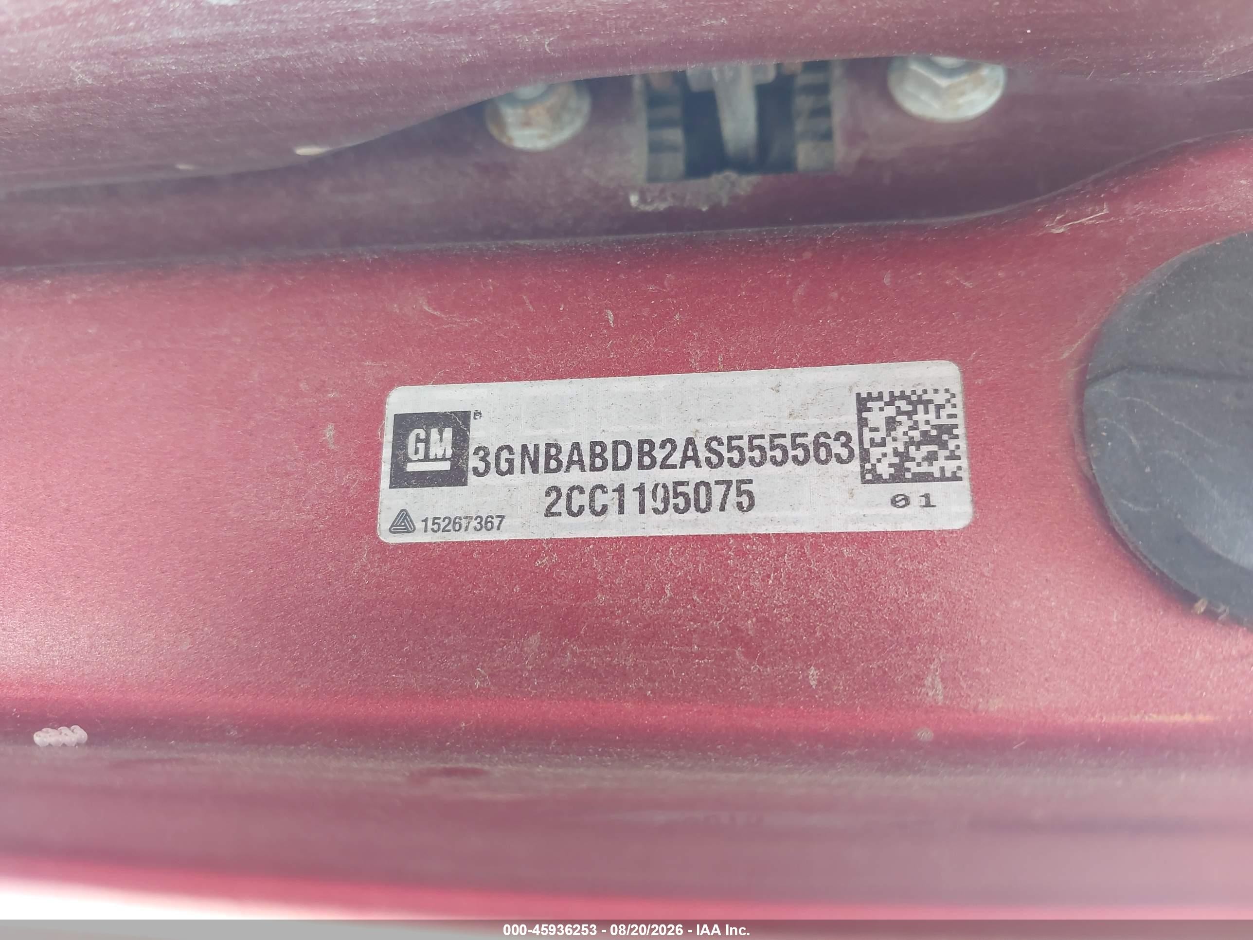 2010 Chevrolet Hhr Lt Red vin: 3GNBABDB2AS555563