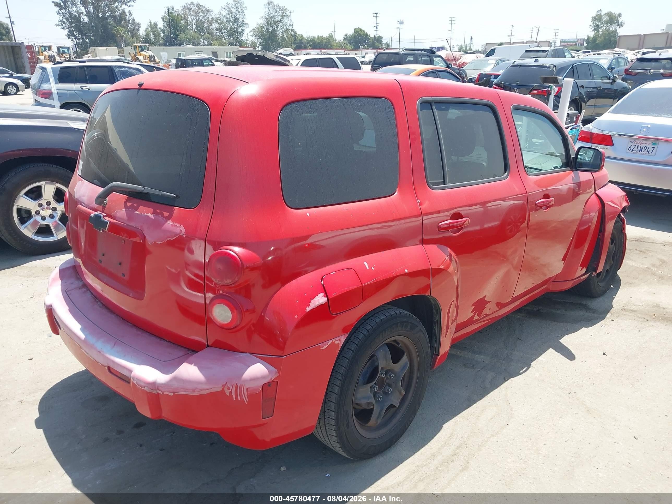 2010 Chevrolet Hhr Lt Red vin: 3GNBABDB8AS620500