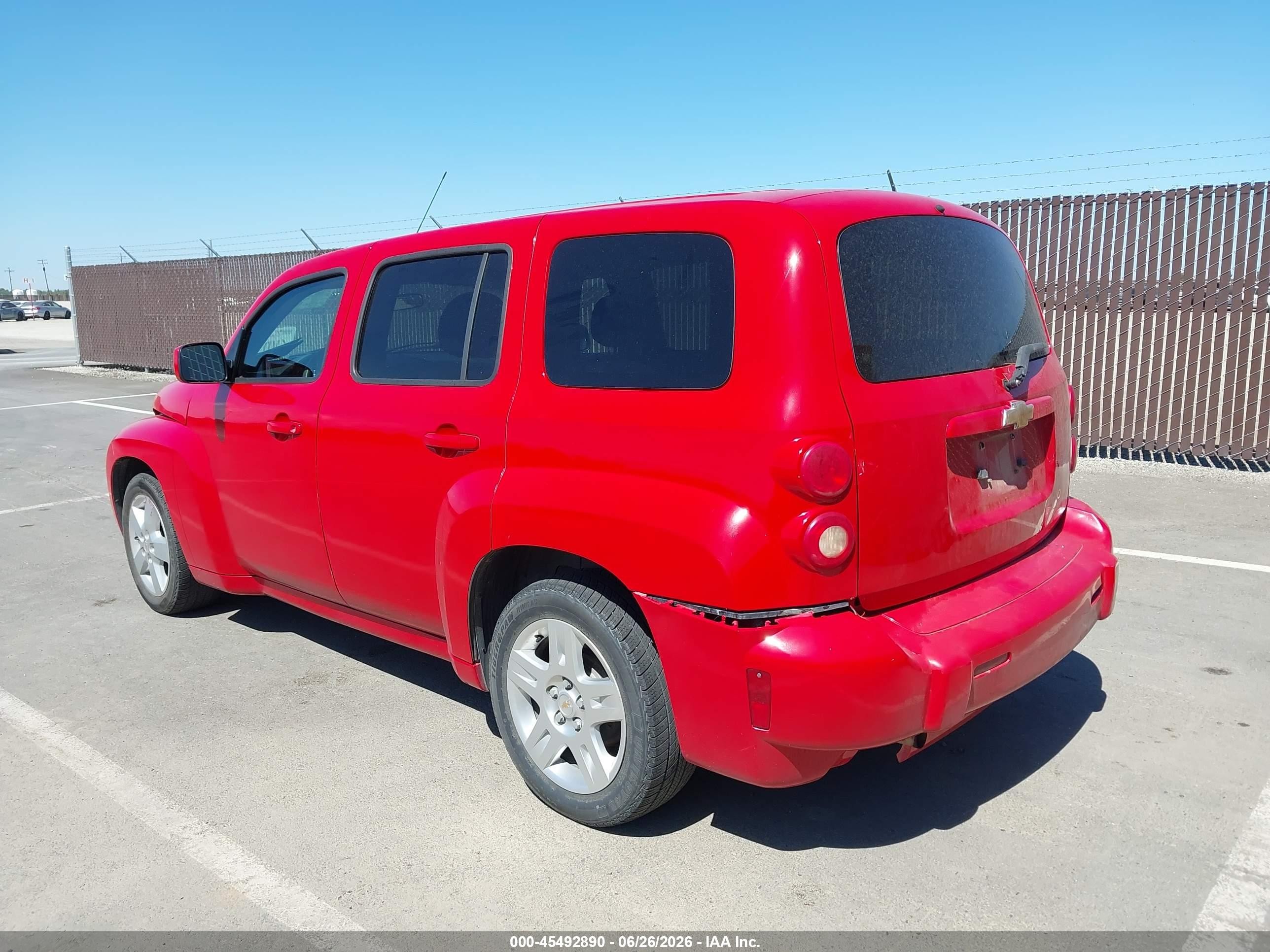 2010 Chevrolet Hhr Lt Red vin: 3GNBABDB9AS609750