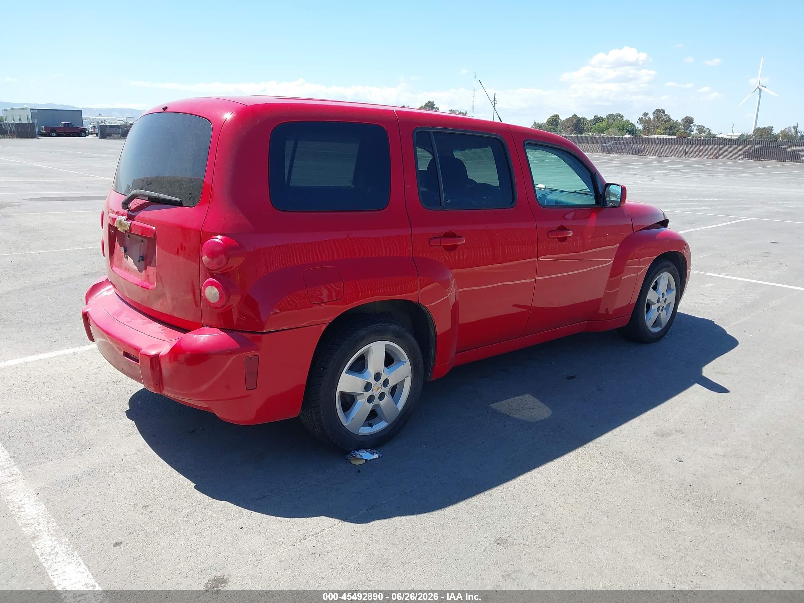 2010 Chevrolet Hhr Lt Red vin: 3GNBABDB9AS609750