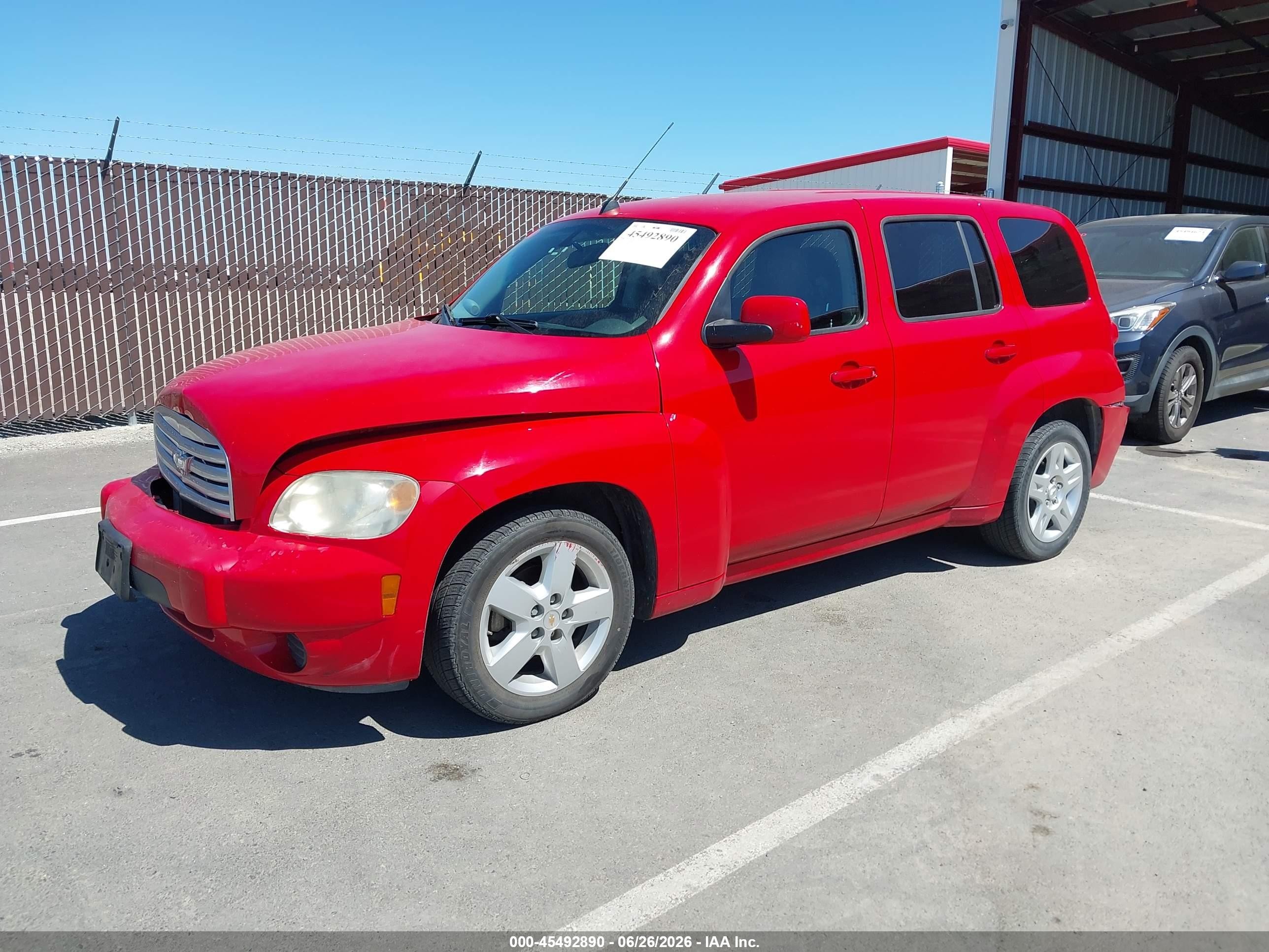 2010 Chevrolet Hhr Lt Red vin: 3GNBABDB9AS609750