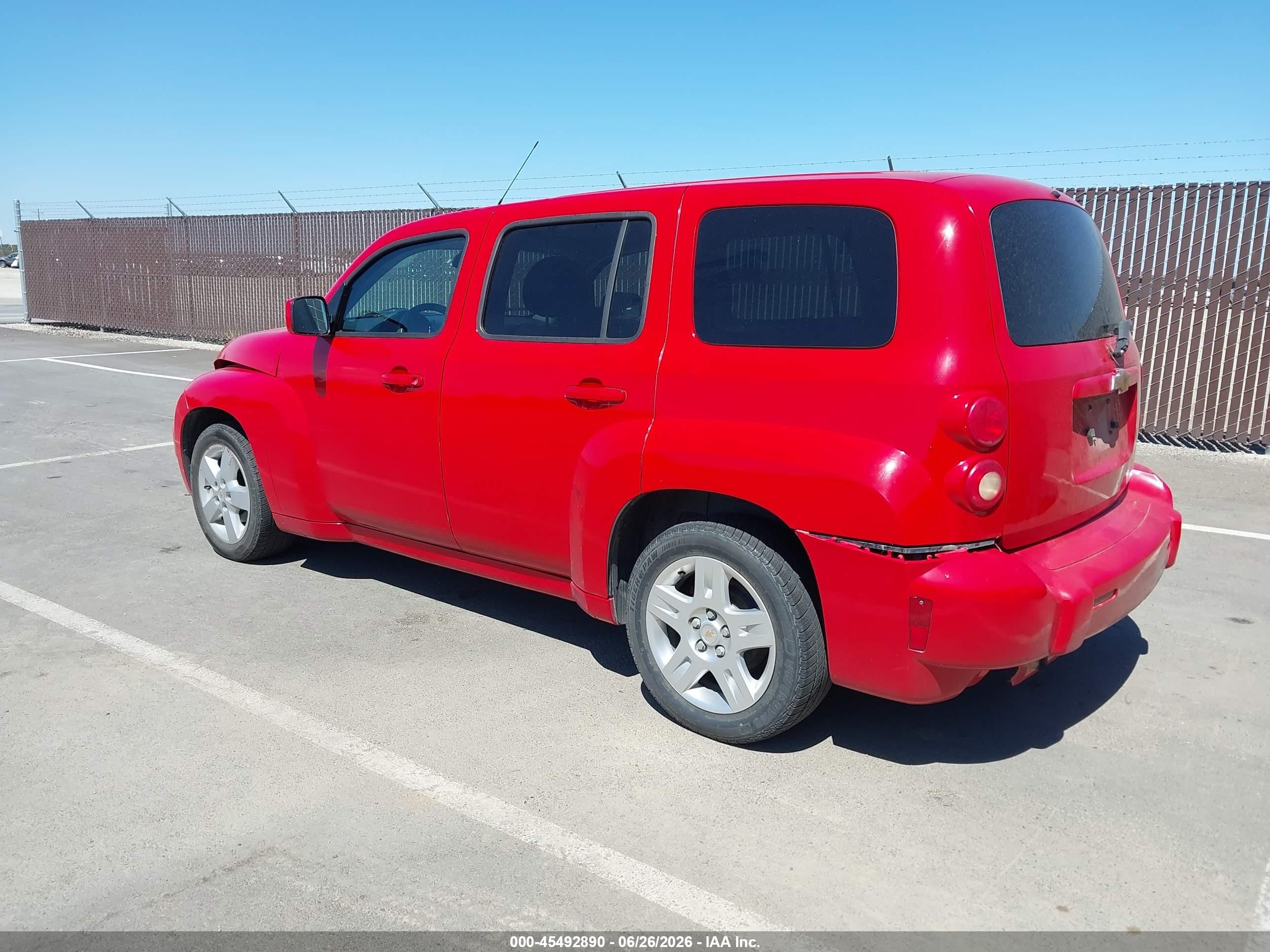 2010 Chevrolet Hhr Lt Red vin: 3GNBABDB9AS609750