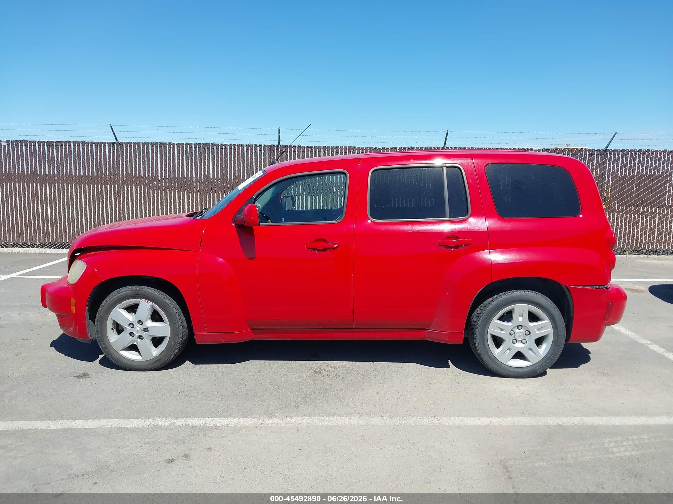 2010 Chevrolet Hhr Lt Red vin: 3GNBABDB9AS609750