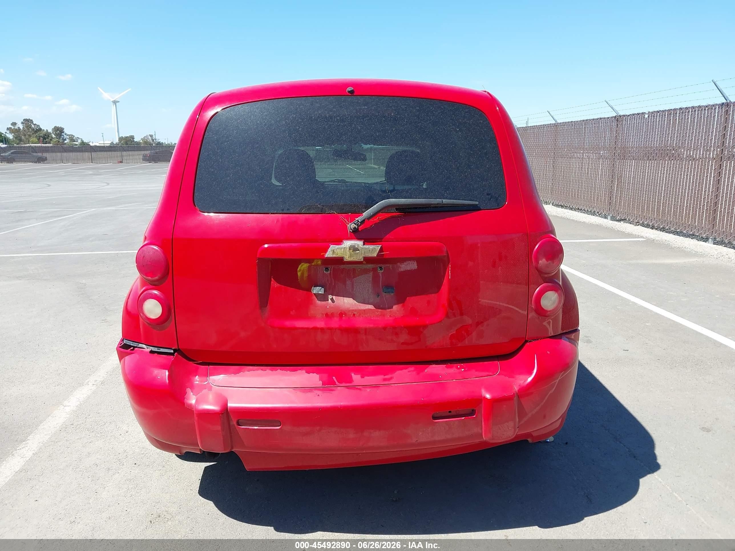 2010 Chevrolet Hhr Lt Red vin: 3GNBABDB9AS609750
