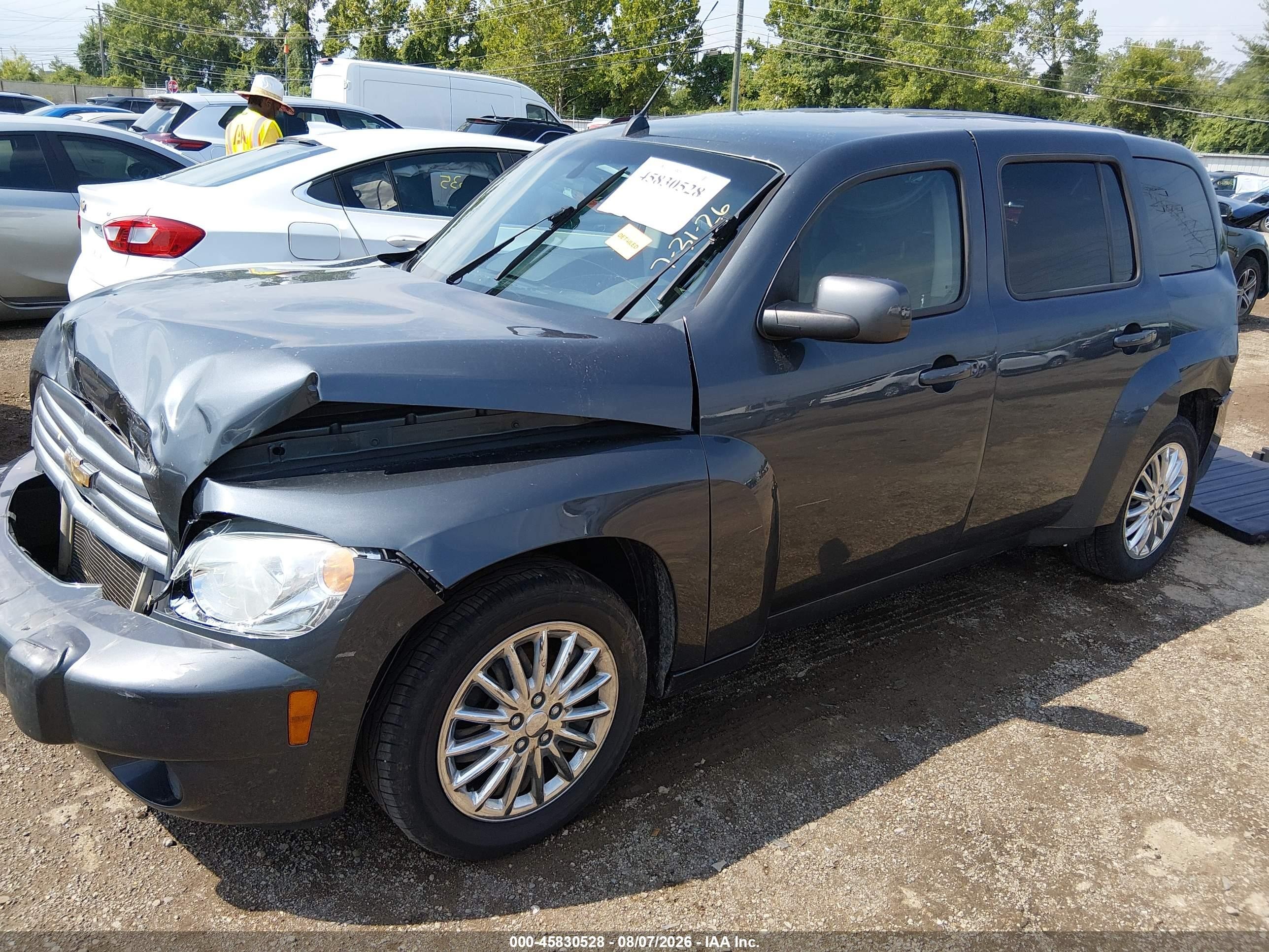 2010 Chevrolet Hhr Lt Silver vin: 3GNBABDBXAS571817