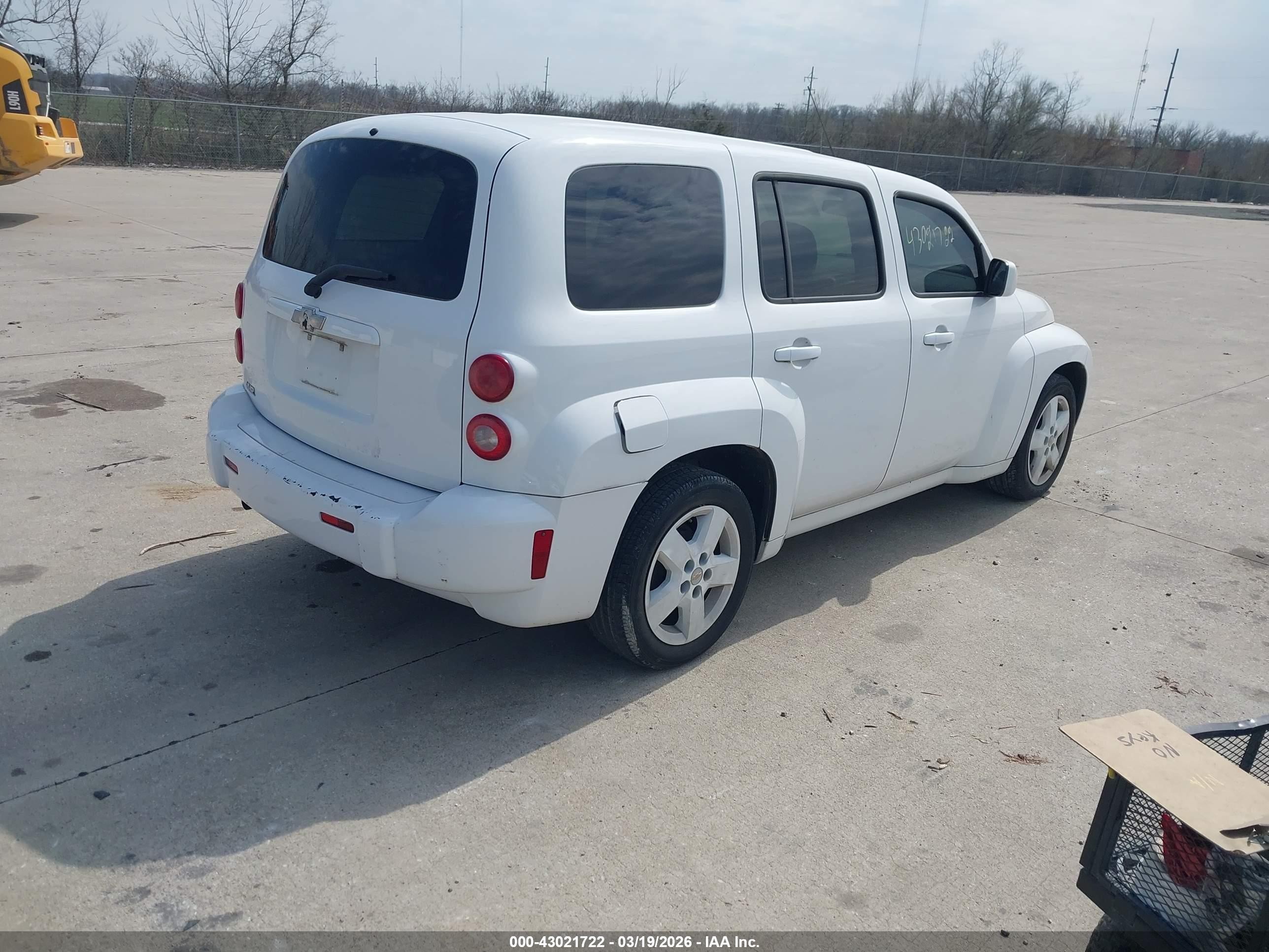 2011 Chevrolet Hhr Lt White vin: 3GNBABFW4BS604599