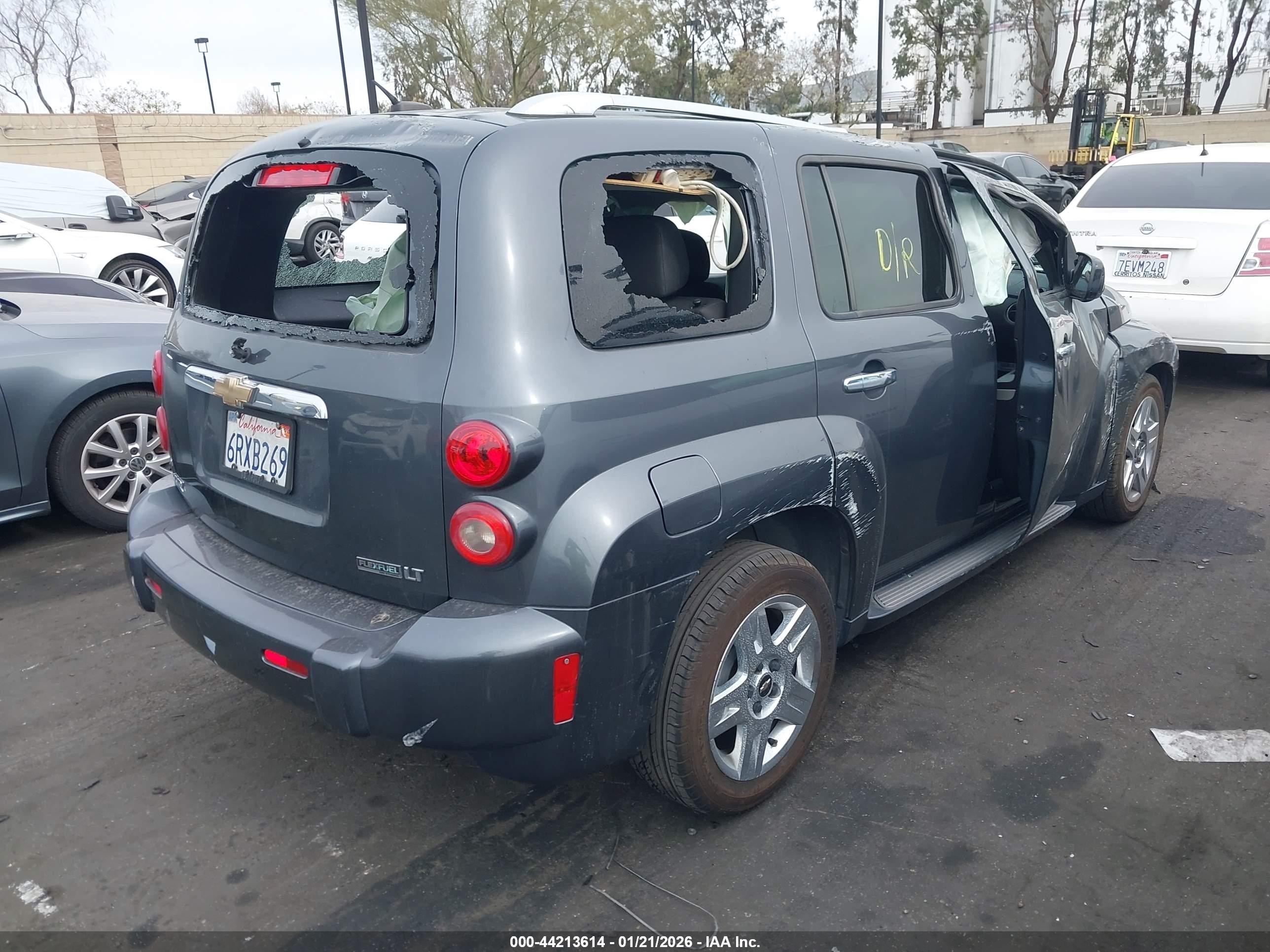 2011 Chevrolet Hhr Lt Gray vin: 3GNBABFW4BS626733