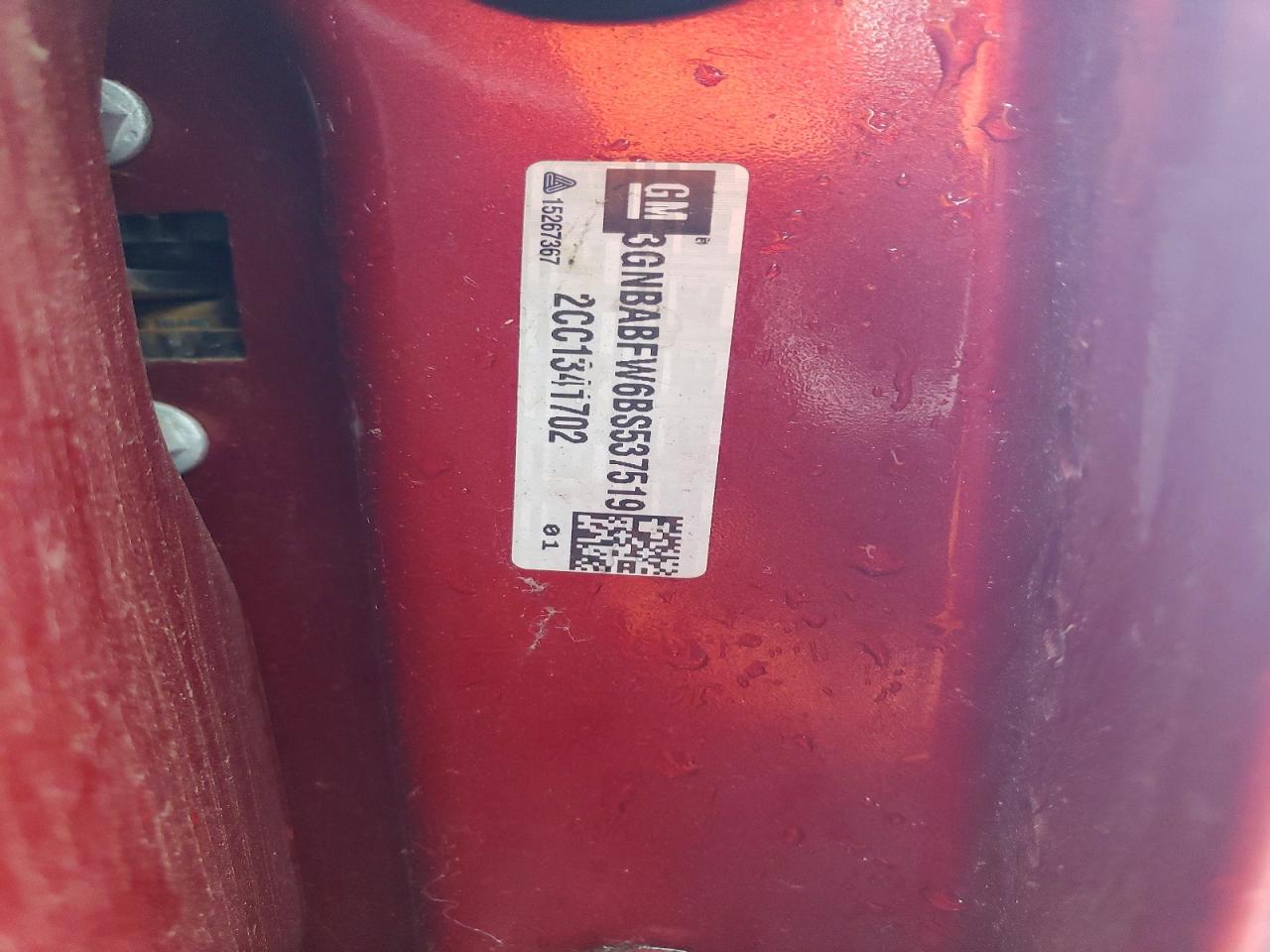 2011 Chevrolet Hhr Lt Red vin: 3GNBABFW6BS537519