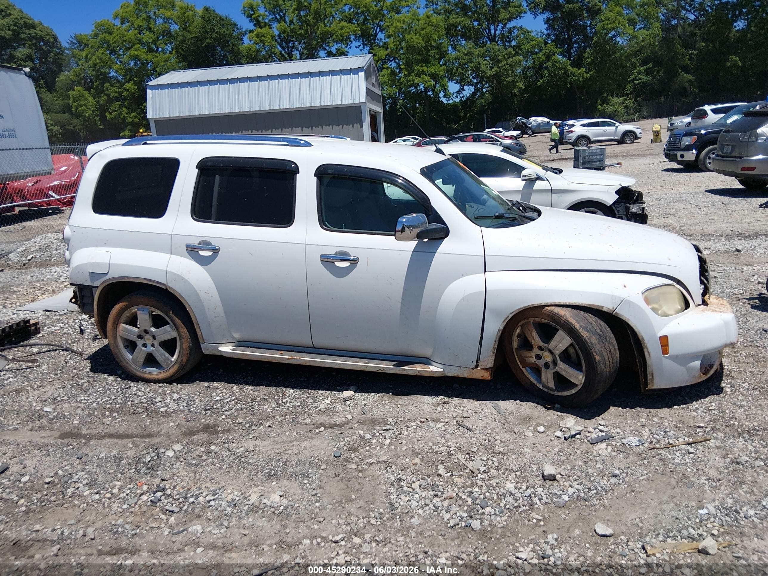 2010 Chevrolet Hhr Lt White vin: 3GNBACDV1AS538799