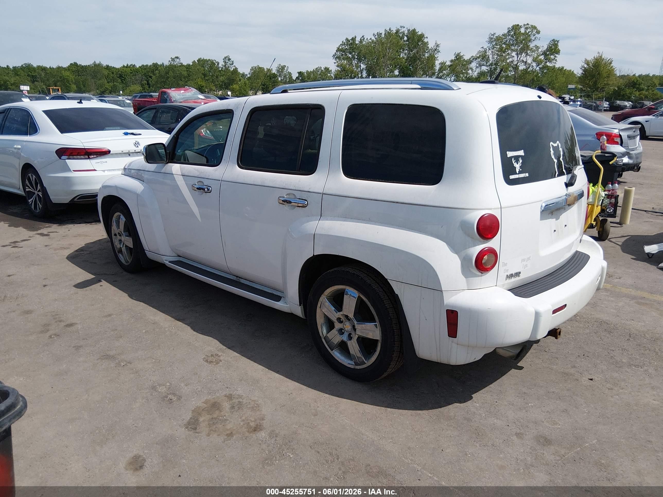 2010 Chevrolet Hhr Lt White vin: 3GNBACDV3AS583582