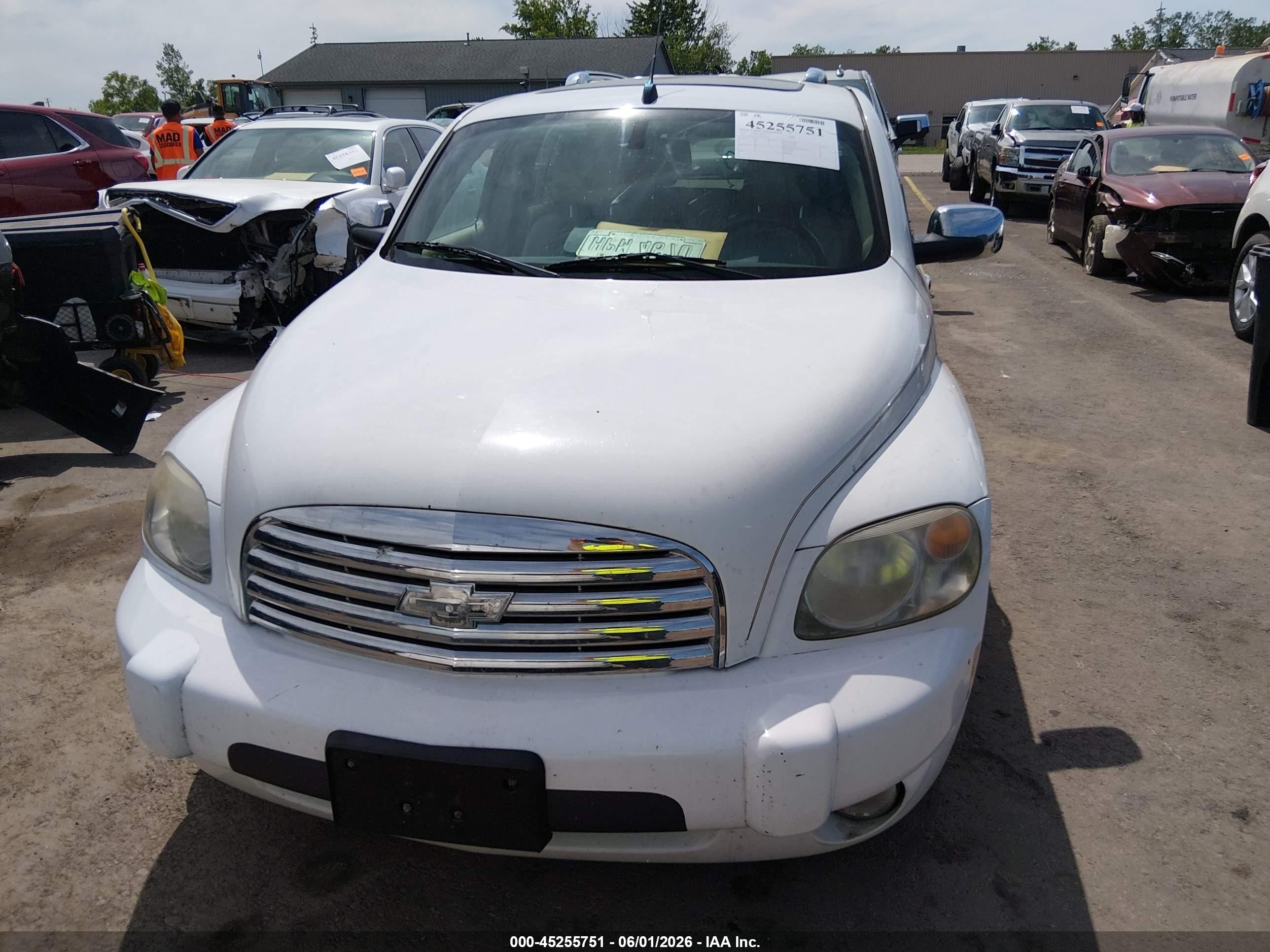 2010 Chevrolet Hhr Lt White vin: 3GNBACDV3AS583582