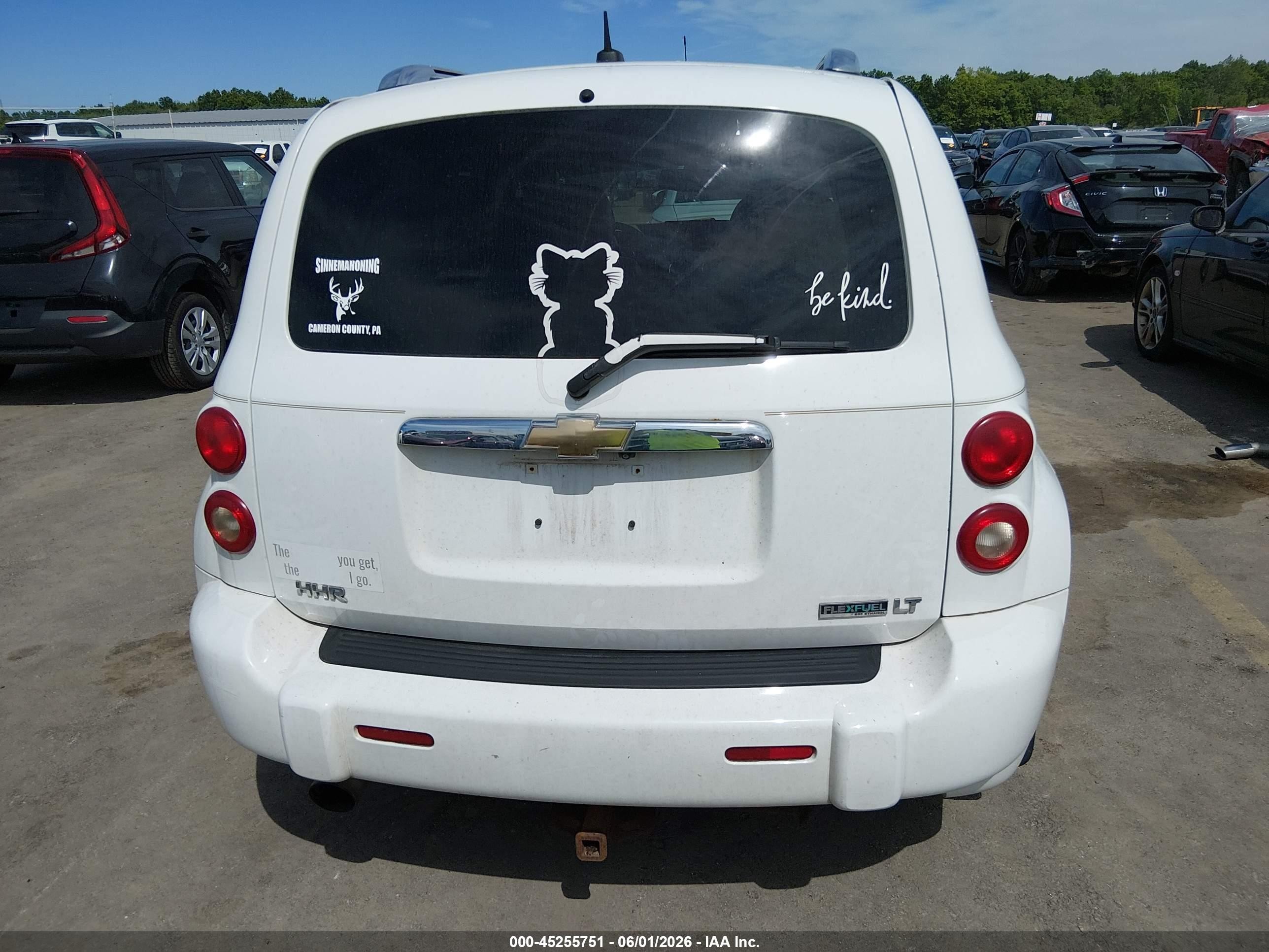 2010 Chevrolet Hhr Lt White vin: 3GNBACDV3AS583582