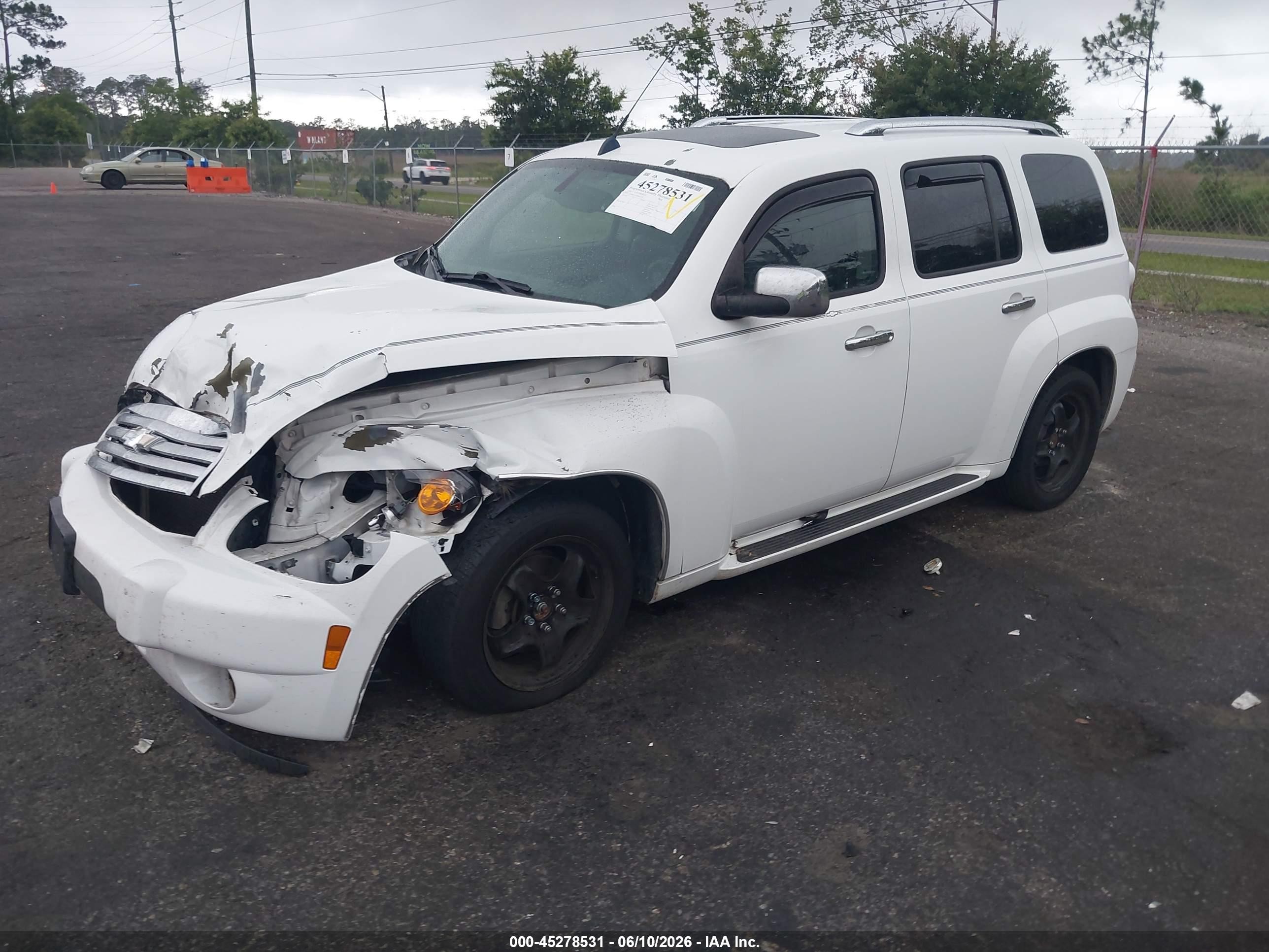 2011 Chevrolet Hhr Lt White vin: 3GNBACFU4BS657159