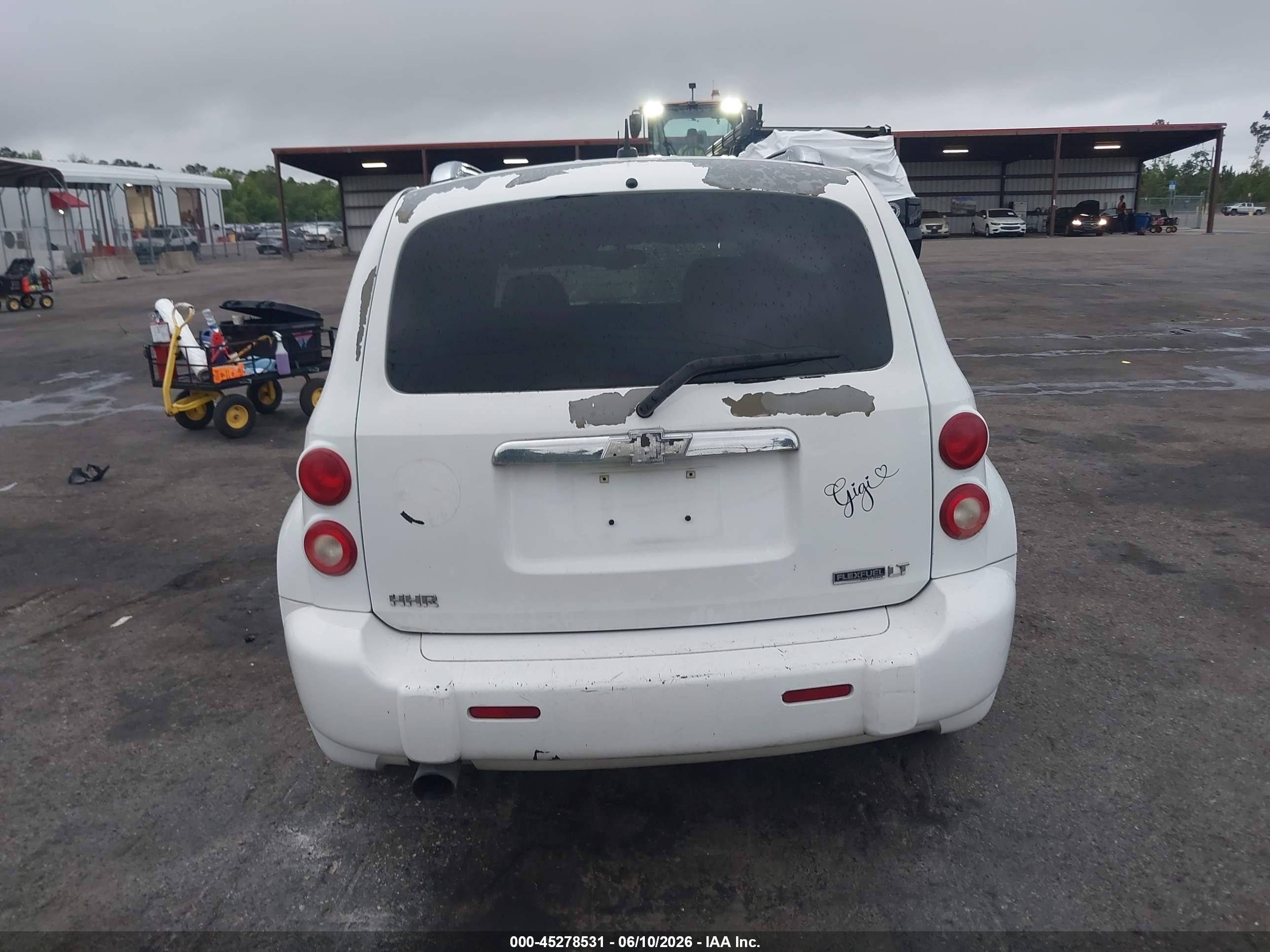 2011 Chevrolet Hhr Lt White vin: 3GNBACFU4BS657159