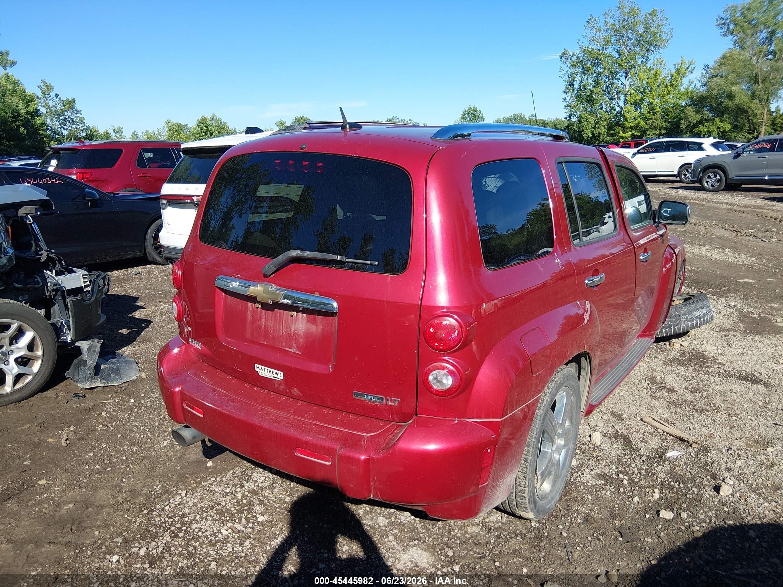 2011 Chevrolet Hhr Lt W/2lt Red vin: 3GNBACFU6BS509238