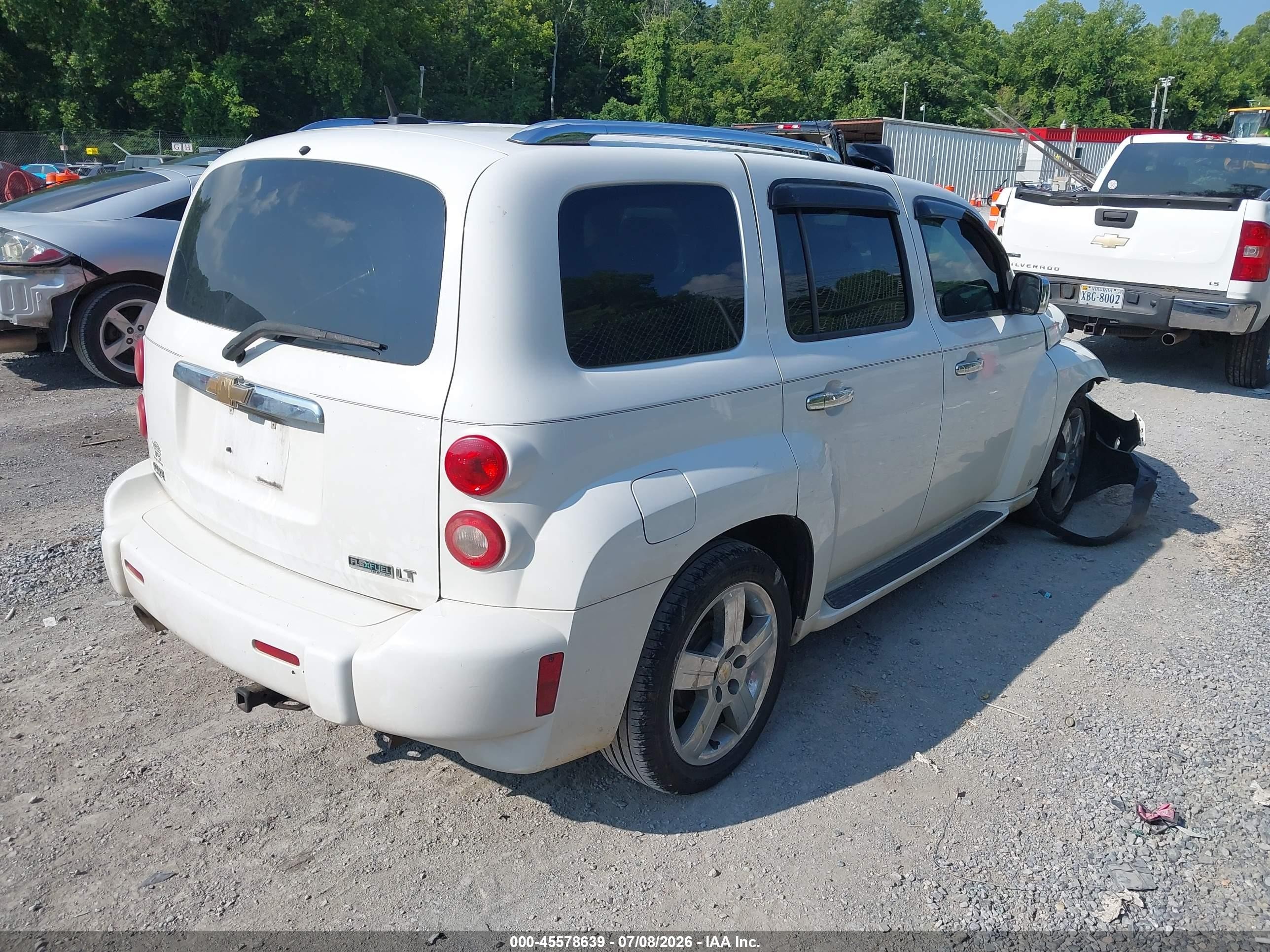 2011 Chevrolet Hhr Lt W/2lt White vin: 3GNBACFU9BS515860