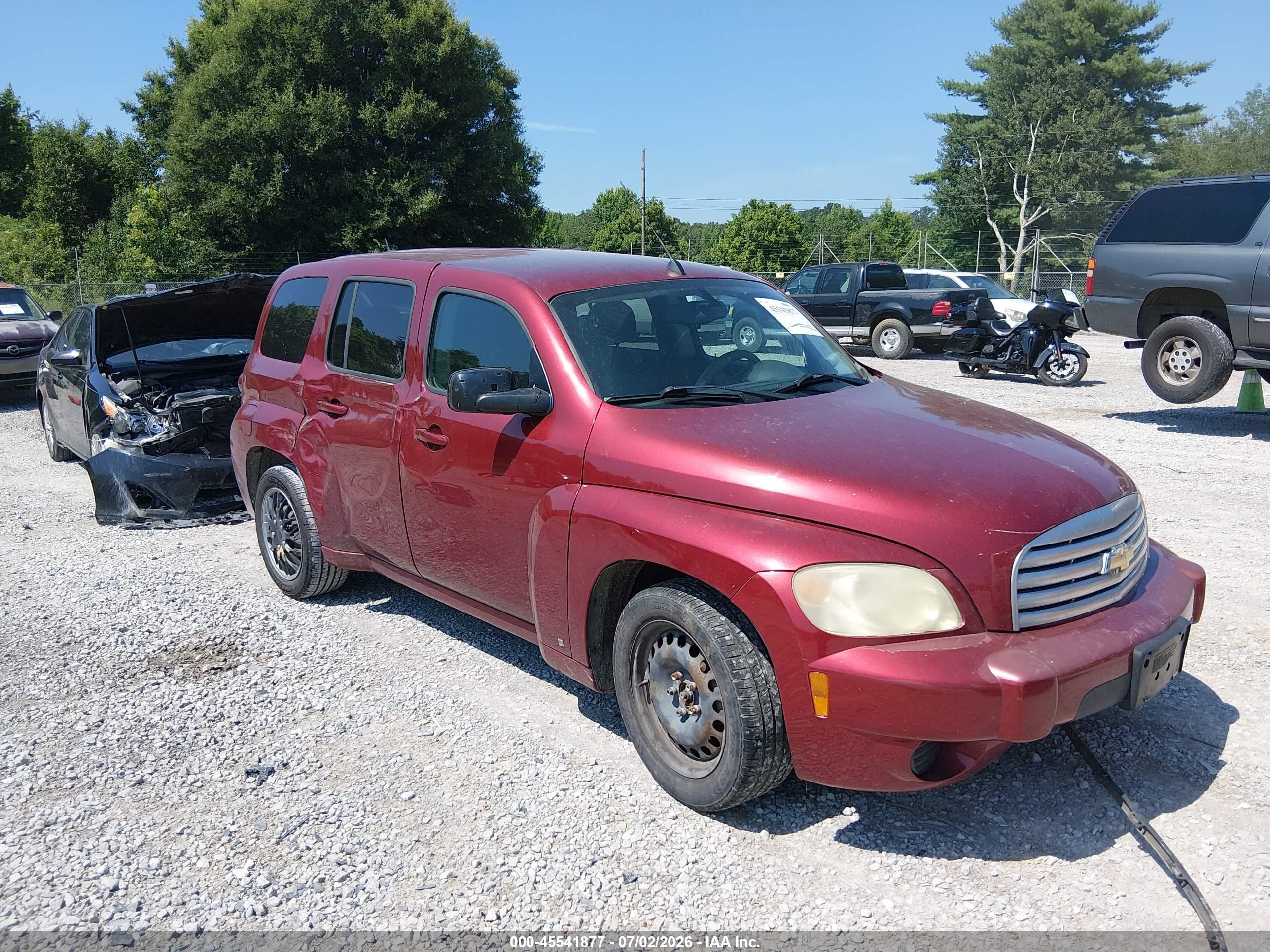 2009 Chevrolet Hhr Ls Red vin: 3GNCA13B09S502615