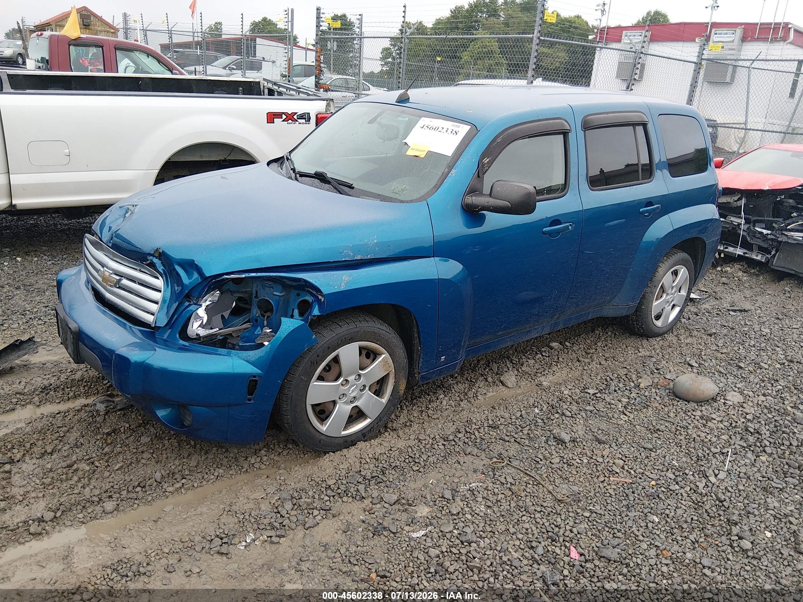 2009 Chevrolet Hhr Ls Blue vin: 3GNCA13B19S600083