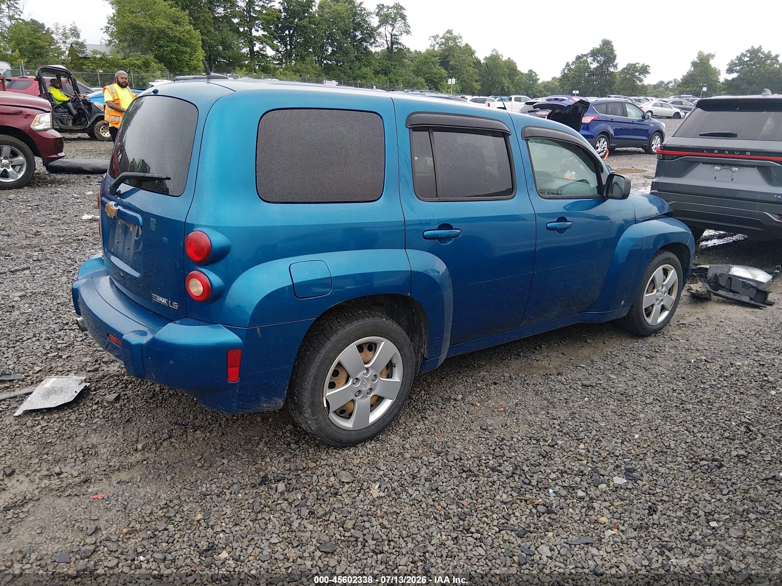 2009 Chevrolet Hhr Ls Blue vin: 3GNCA13B19S600083