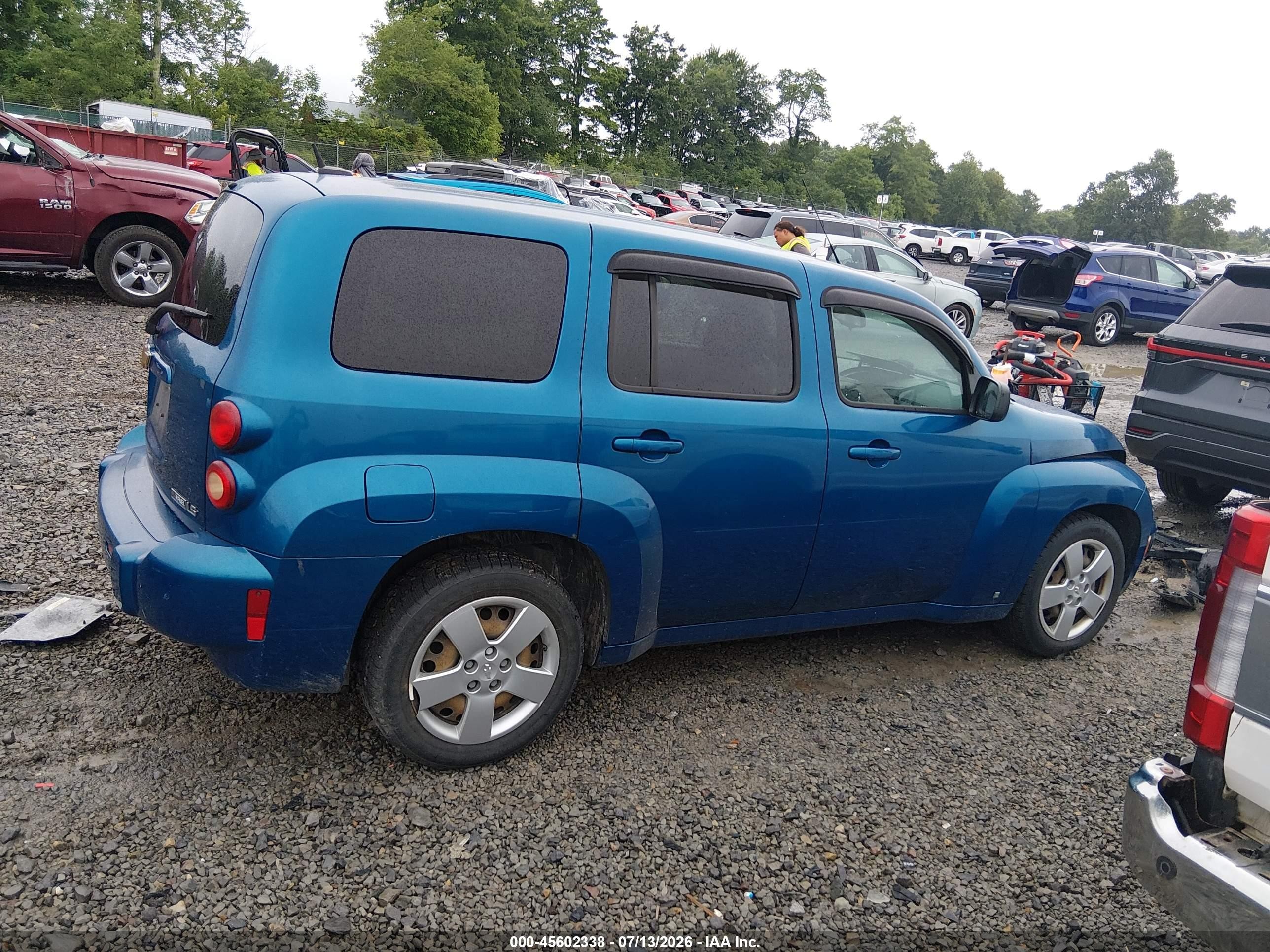 2009 Chevrolet Hhr Ls Blue vin: 3GNCA13B19S600083